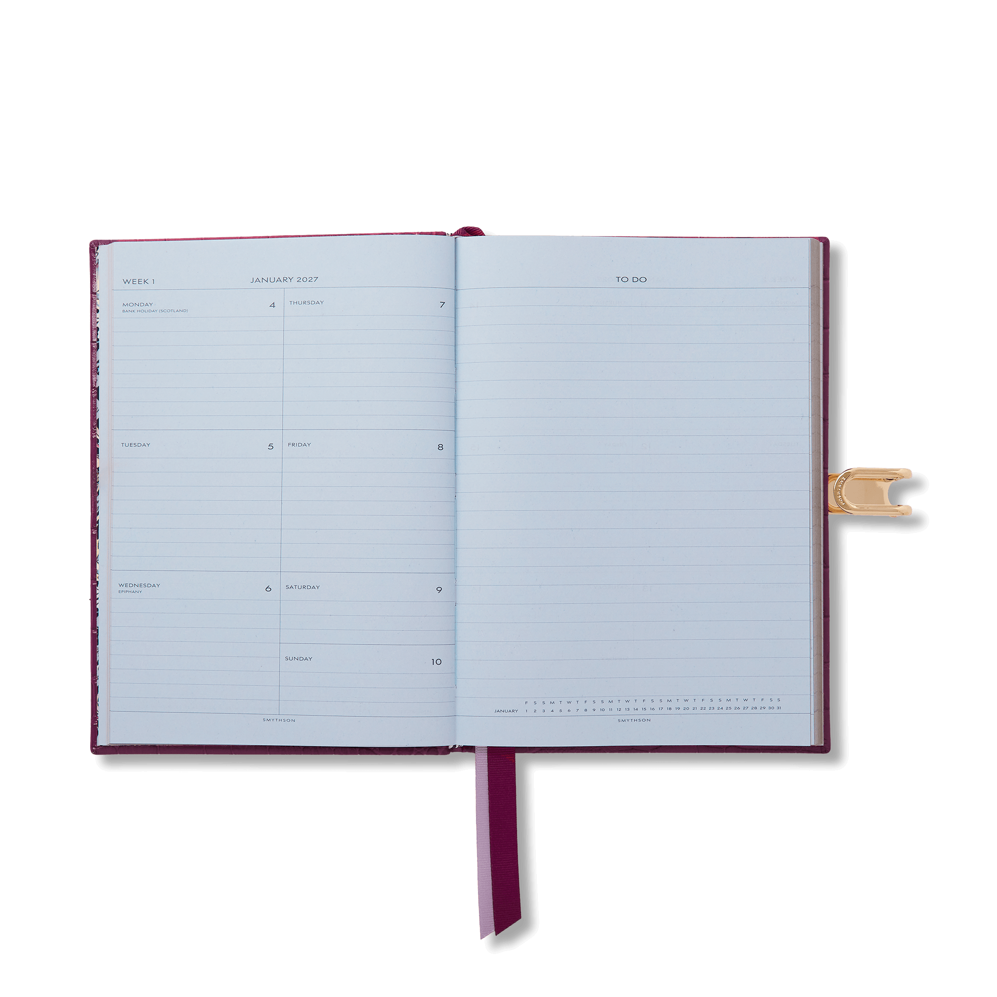 2027 Soho Weekly Diary with Slide in Mara - Purple