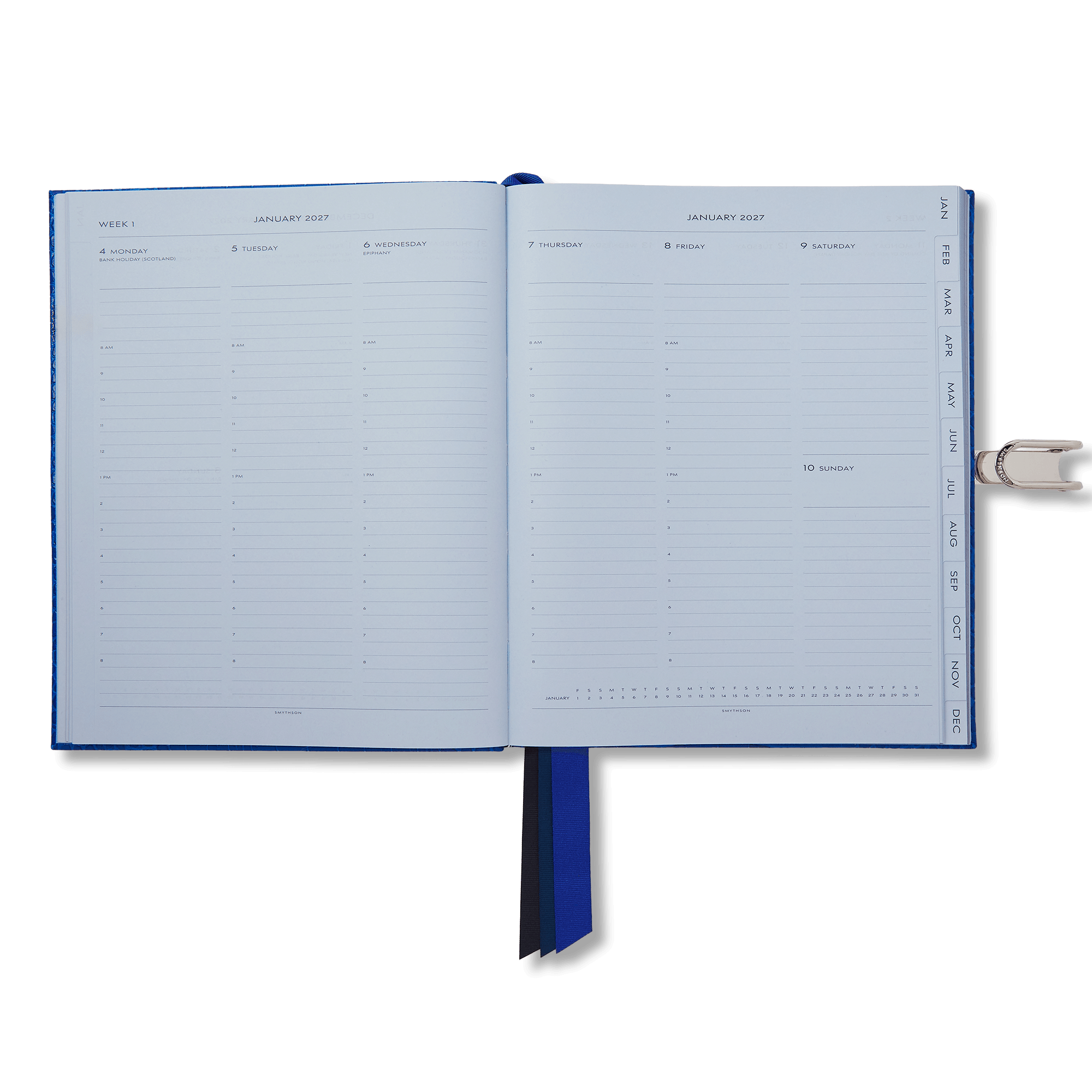 2027 Portobello Weekly Vertical Diary with Slide in Mara