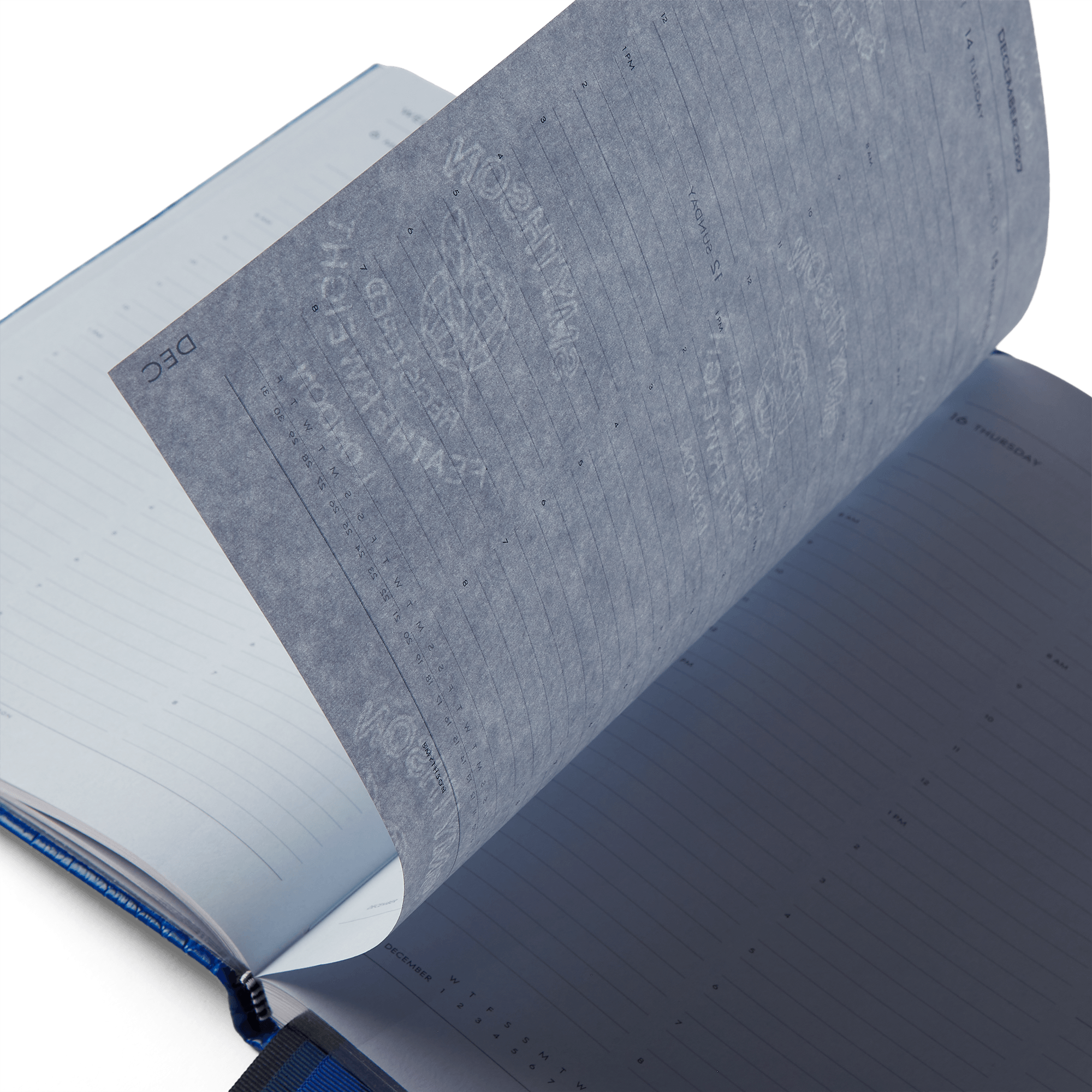 2027 Portobello Weekly Vertical Diary with Slide in Mara - Cerulean