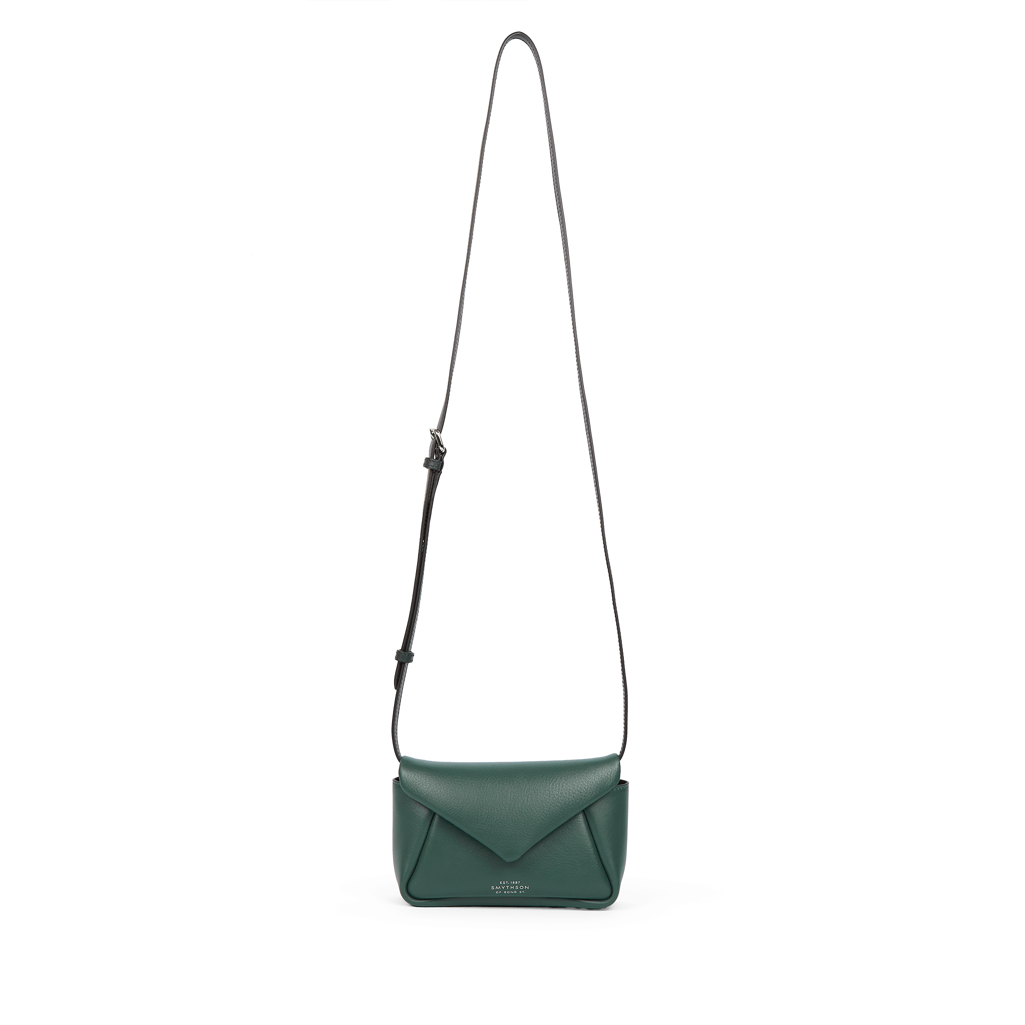 Small Envelope Crossbody Bag in Milton - Pine Green