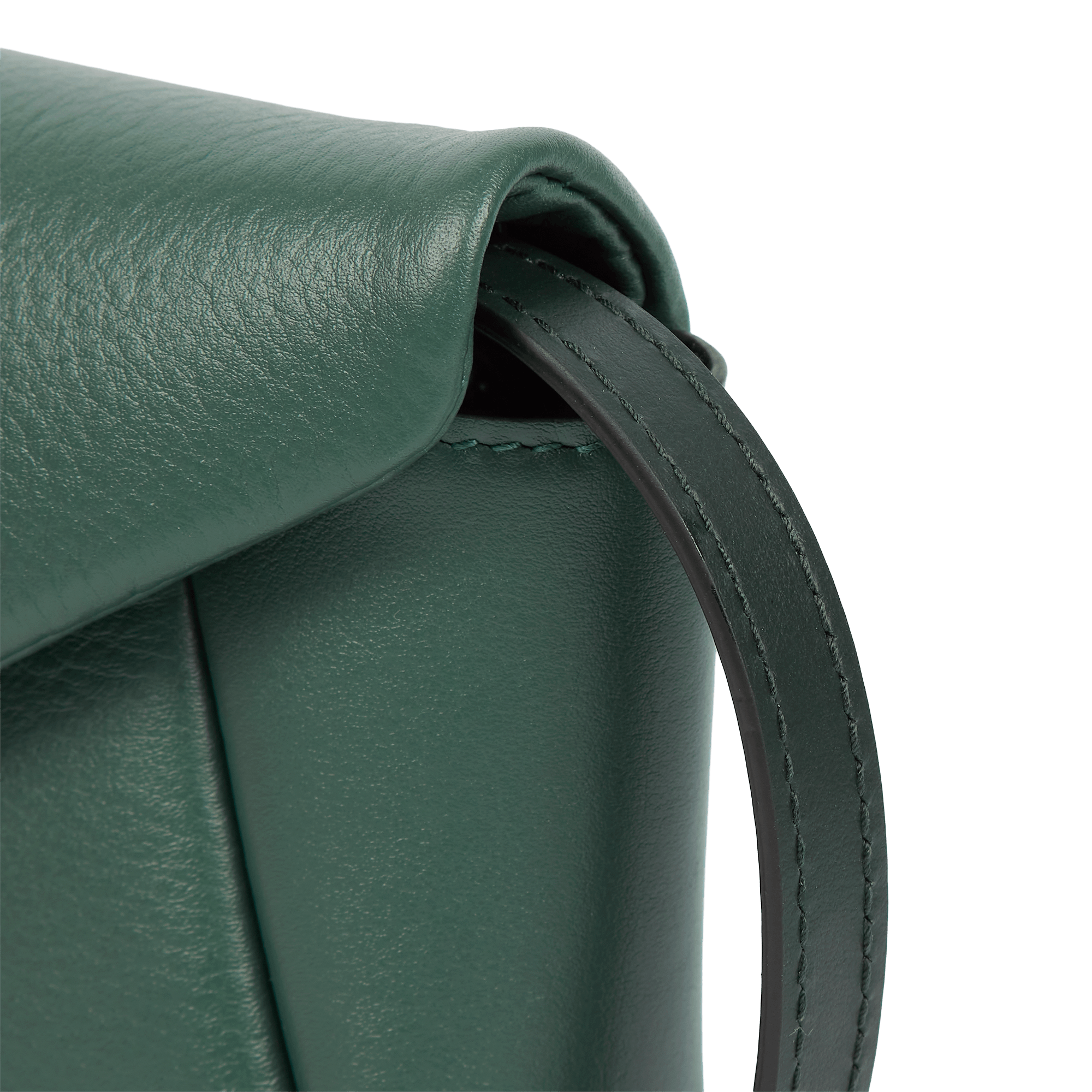 Small Envelope Crossbody Bag in Milton - Pine Green