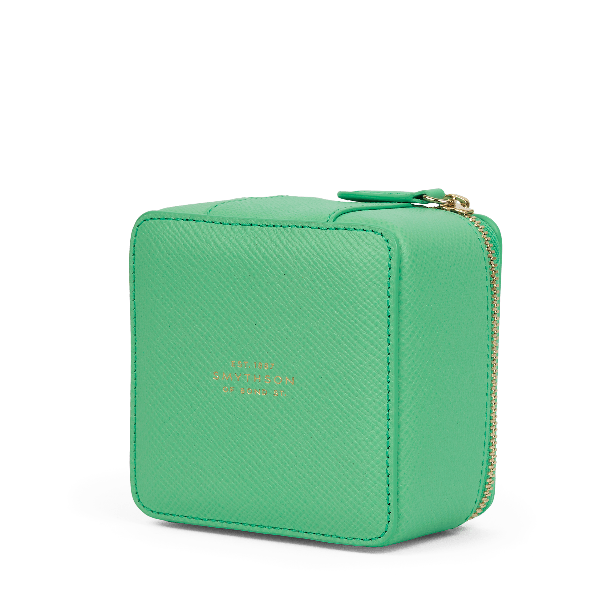 Medium Square Trinket Case in Panama - Shamrock