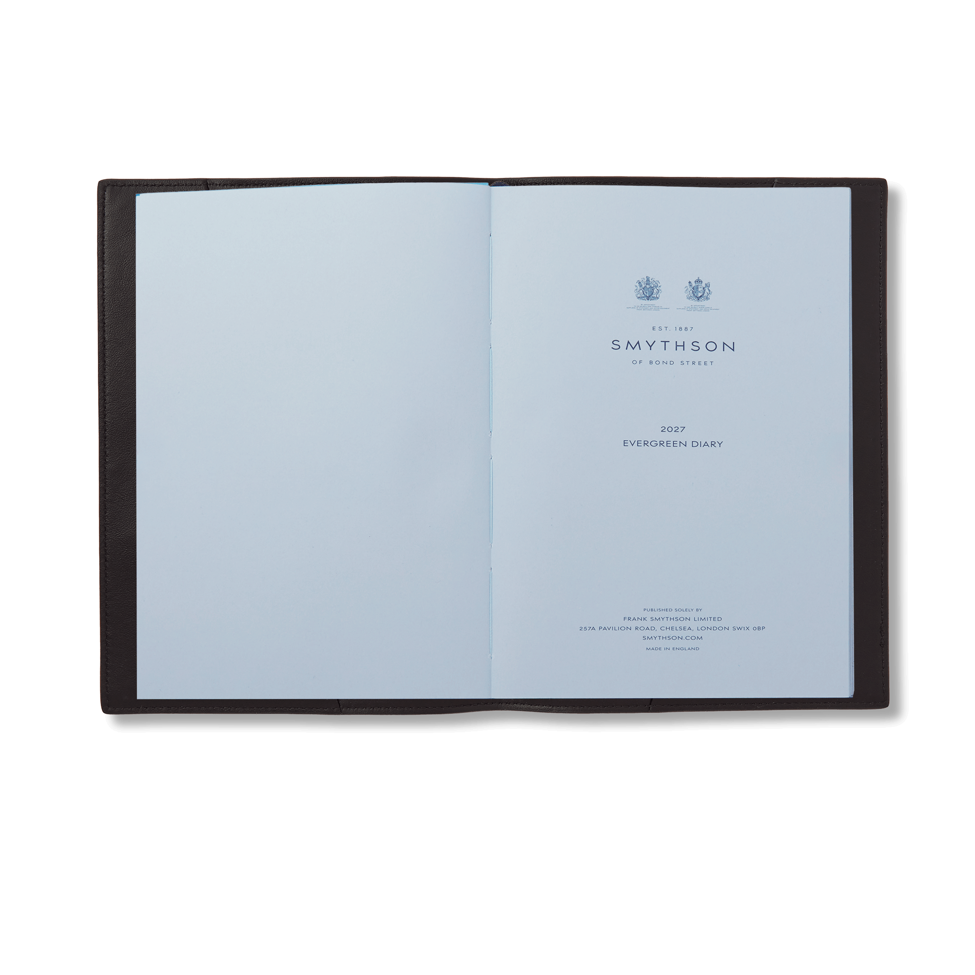 Evergreen Refillable Diary in Ludlow - Black