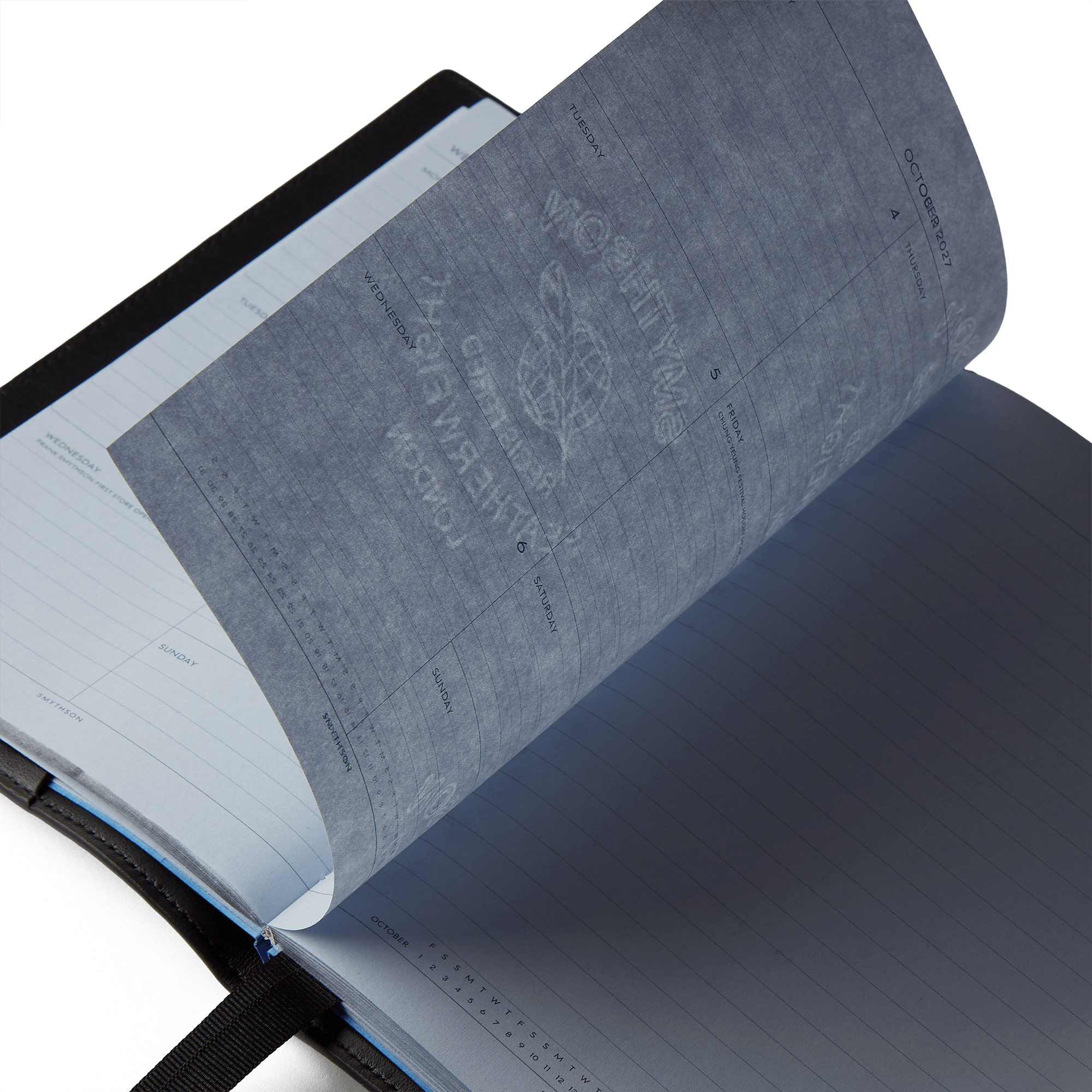 Evergreen Refillable Diary in Ludlow - Black