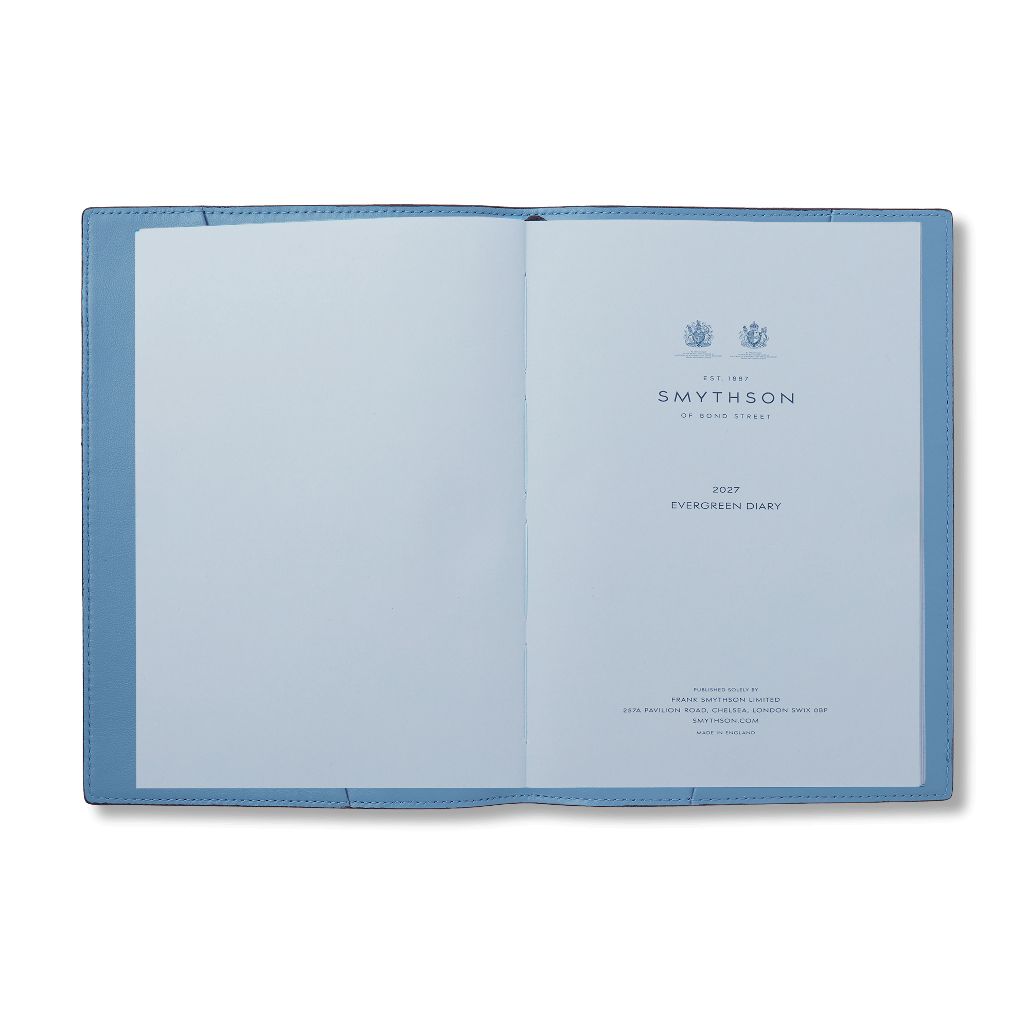 Evergreen Refillable Journal in Ludlow - Nile Blue