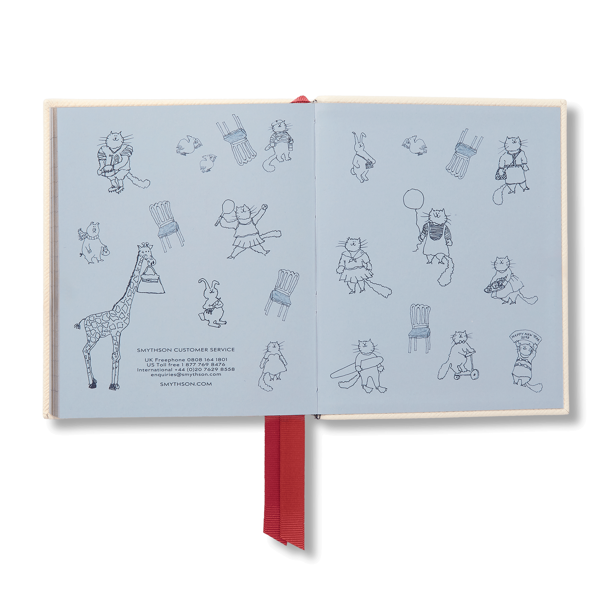 Smythson x Grace Coddington 2027 Premier Daily Fashion Diary in Panama - White