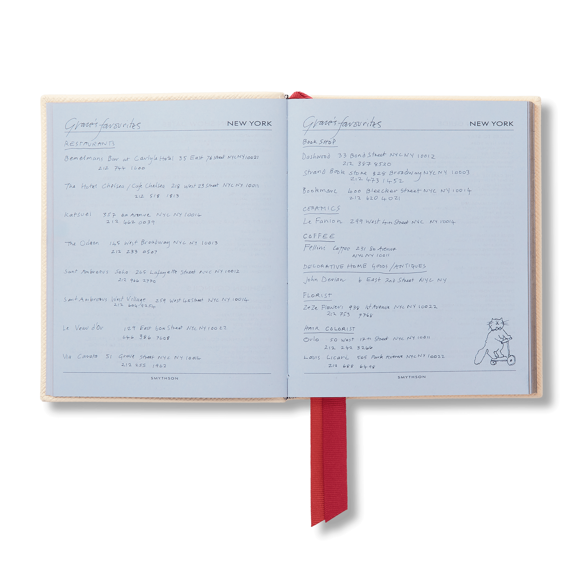 Smythson x Grace Coddington 2027 Premier Daily Fashion Diary in Panama - White