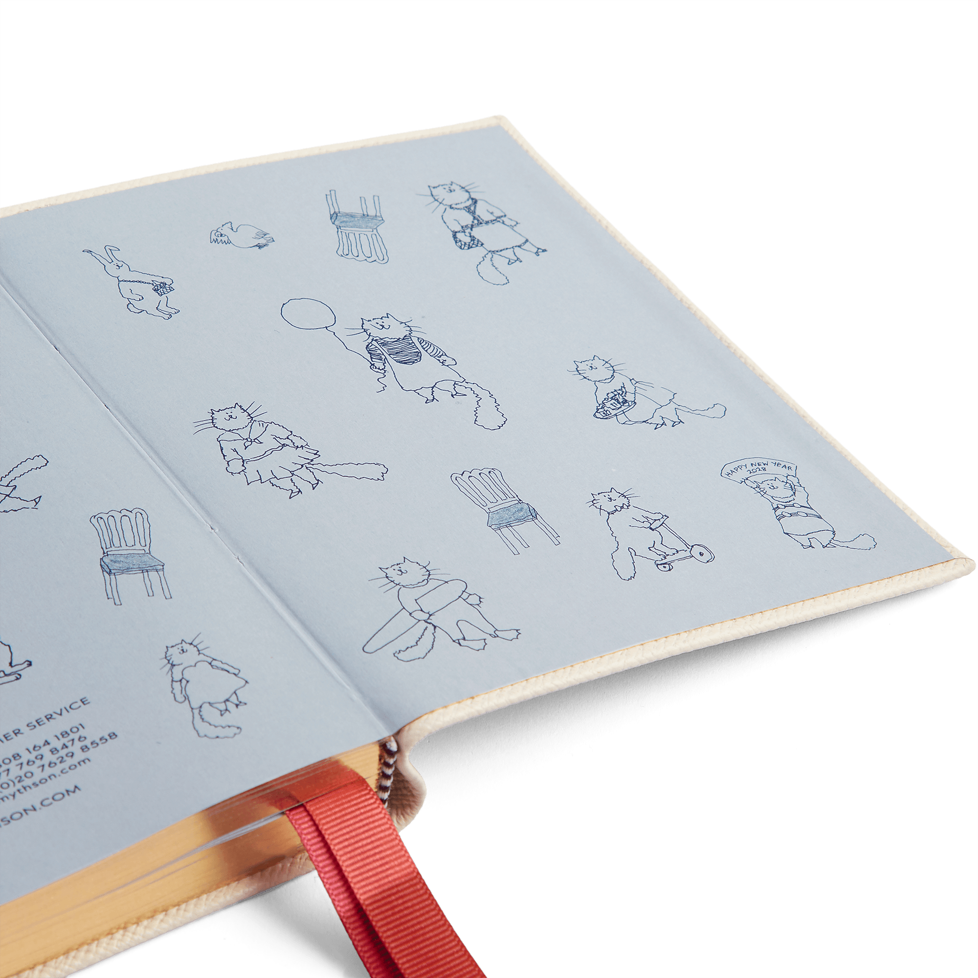 Smythson x Grace Coddington 2027 Premier Daily Fashion Diary in Panama - White