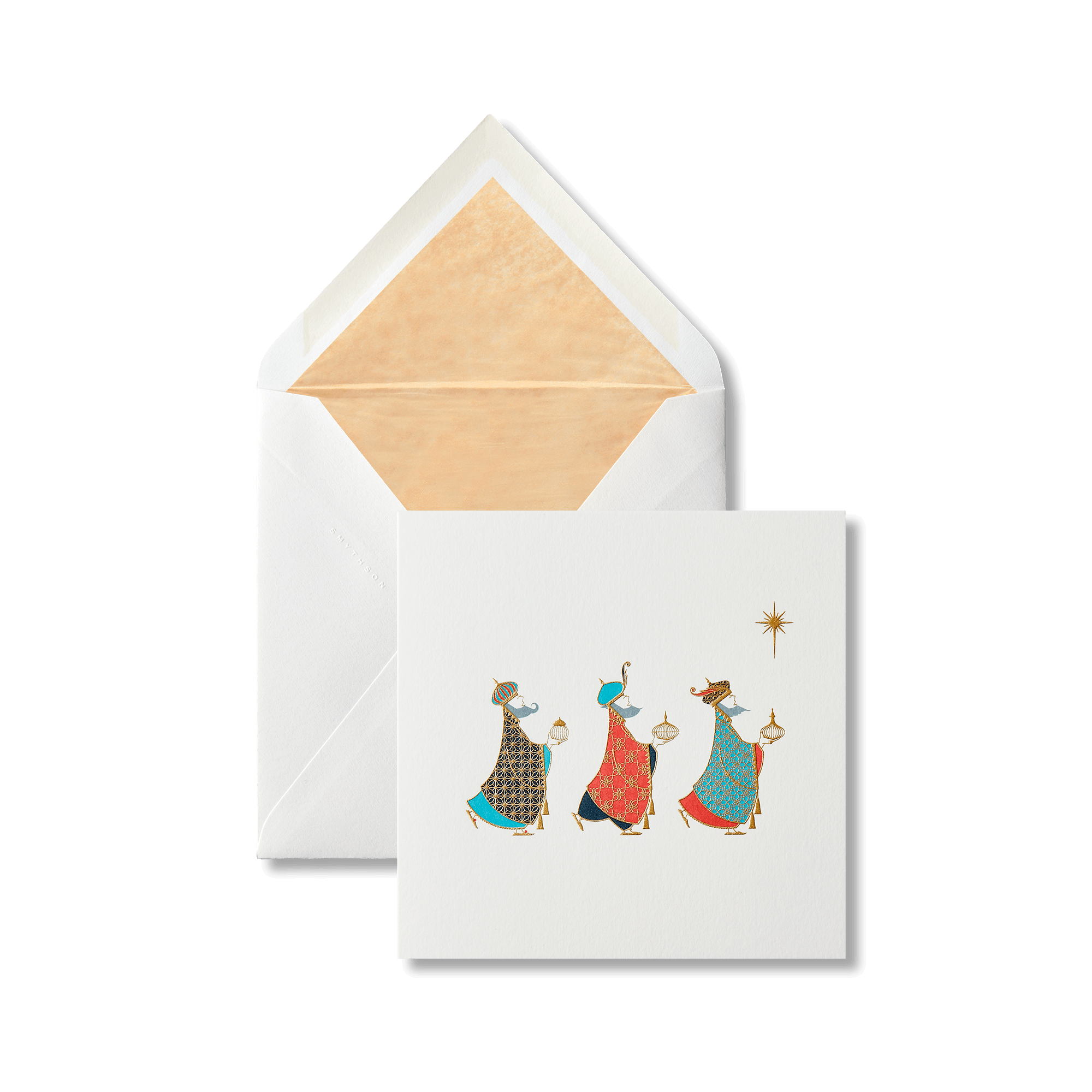 Traditional Assorted Festive Greeting Cards Set - White