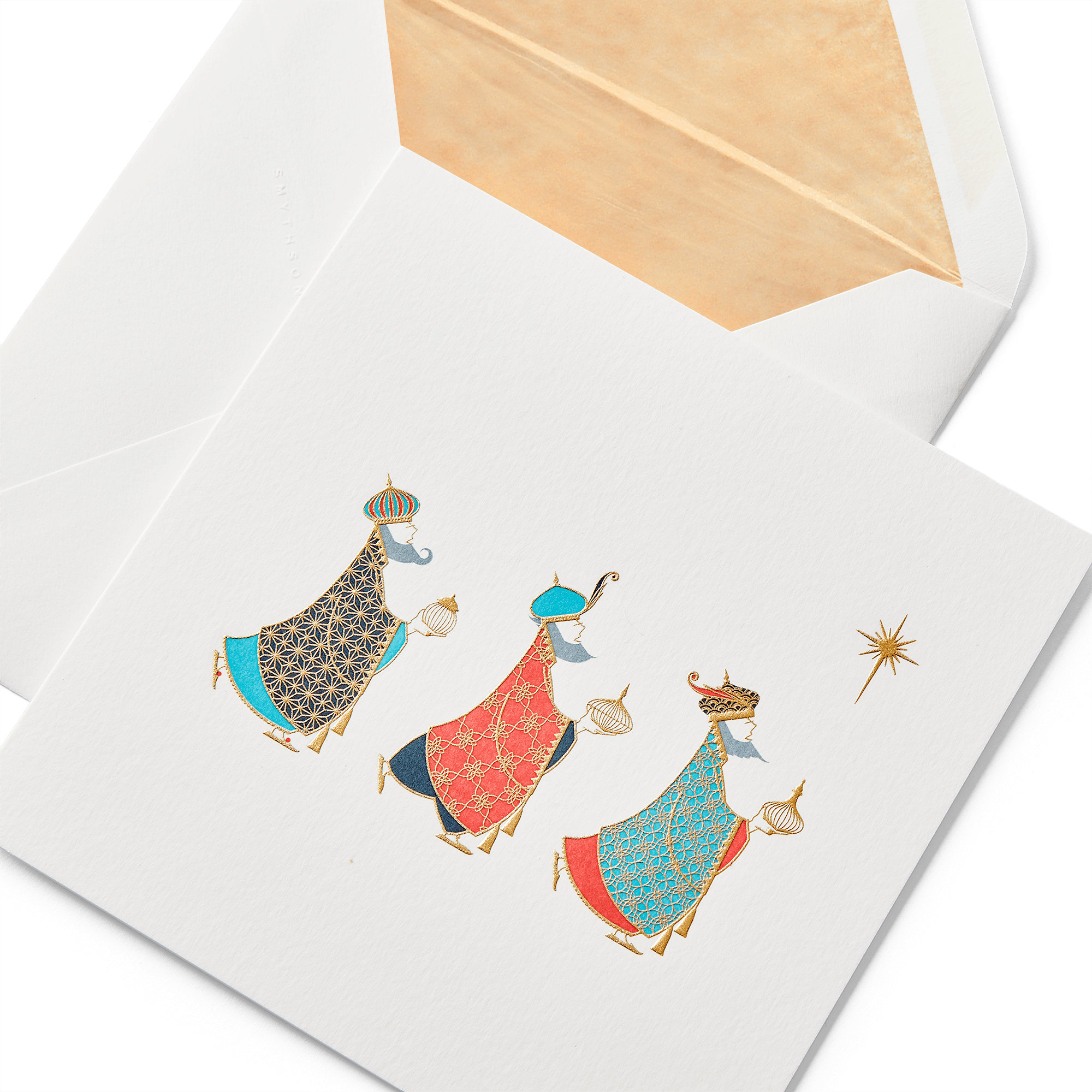 Traditional Assorted Festive Greeting Cards Set - White