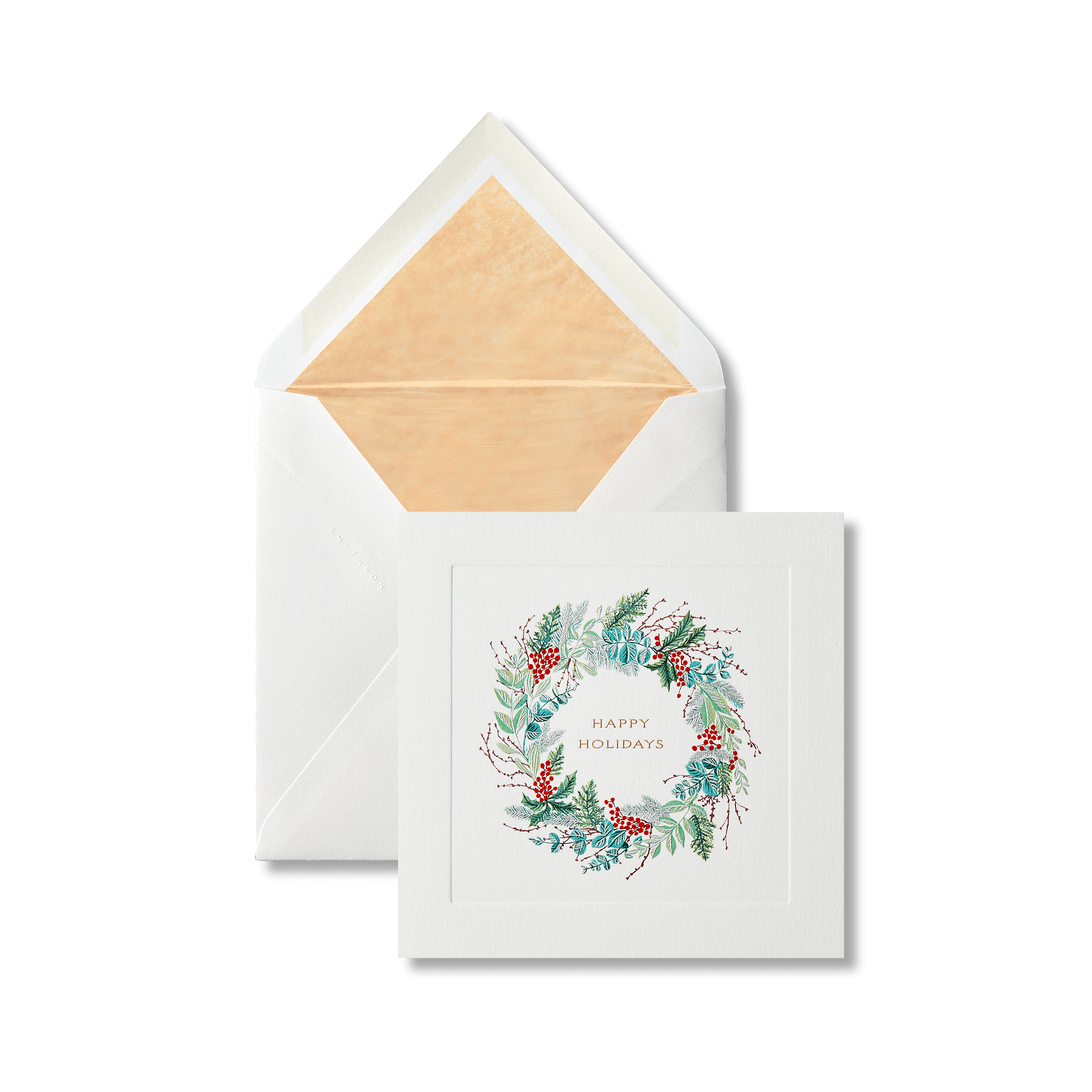 Traditional Assorted Festive Greeting Cards Set - White