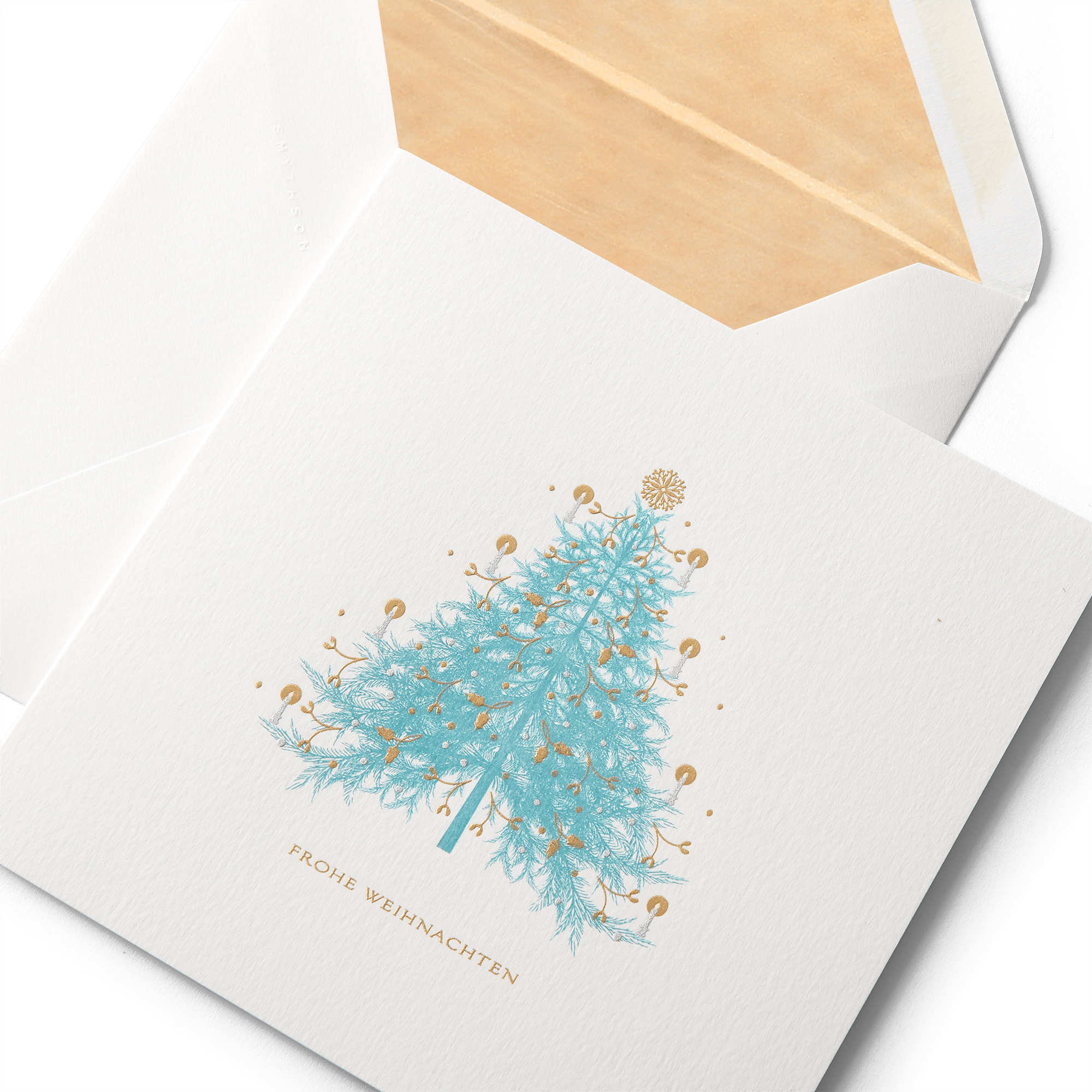Christmas Fir Tree Card Set 'Frohe Weihnachten'