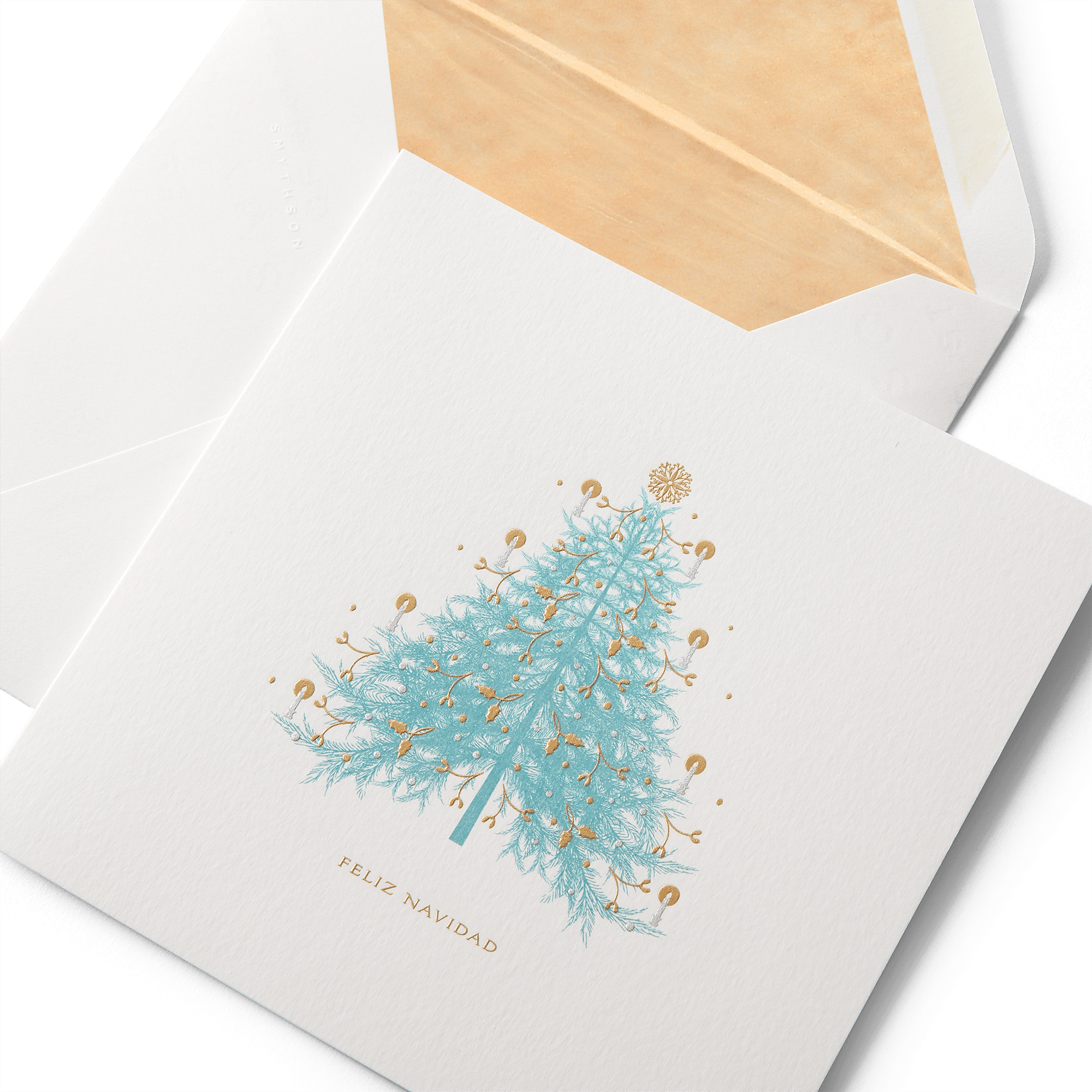 Christmas Fir Tree Card Set 'Feliz Navidad'