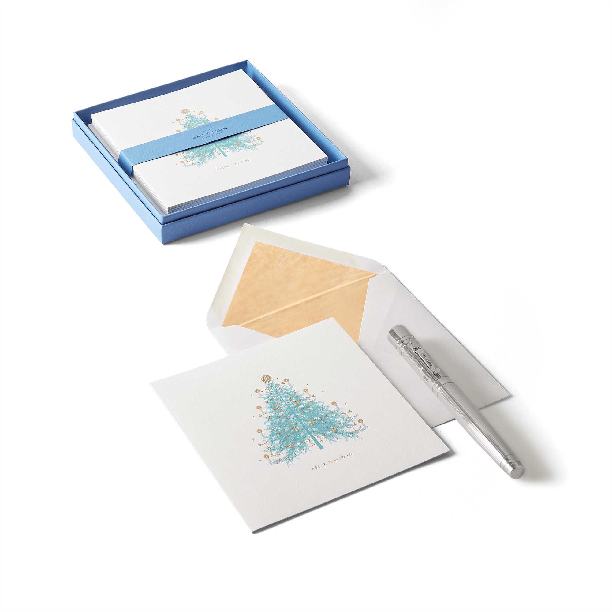 Christmas Fir Tree Card Set 'Feliz Navidad'