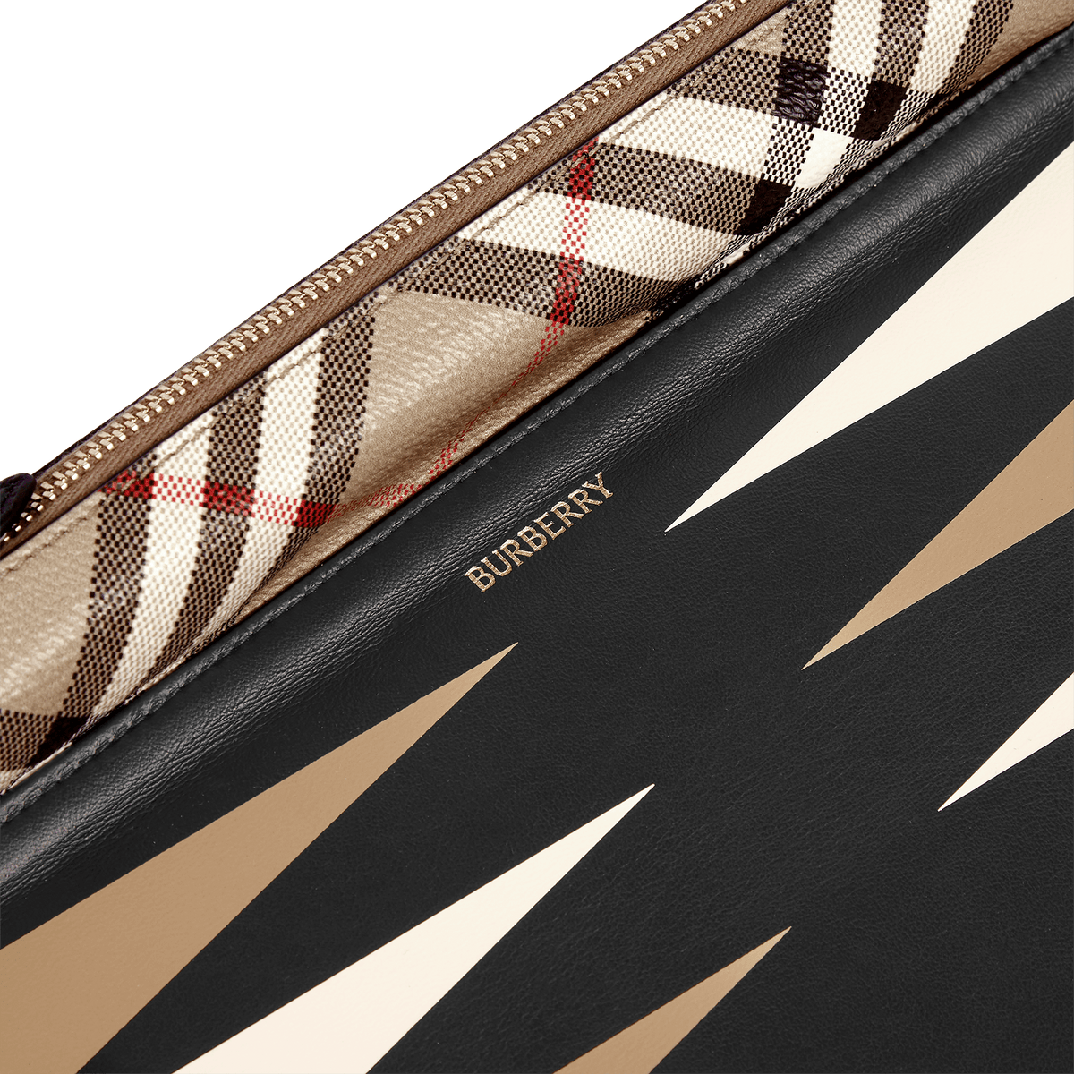 Burberry x Smythson Backgammon Roll in Panama in Black | Smythson