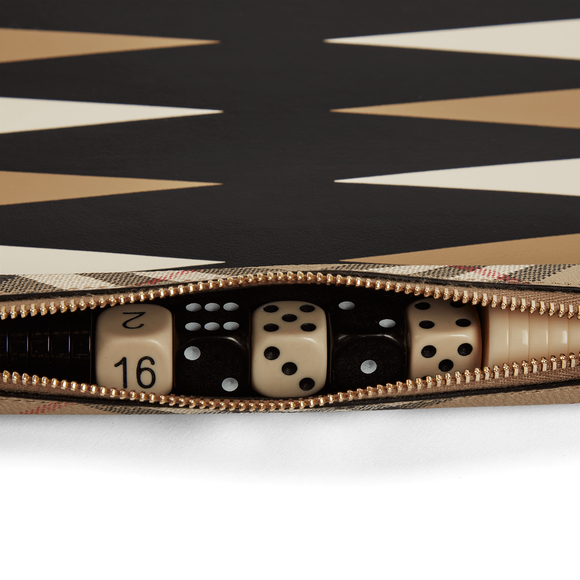 Burberry x Smythson-Backgammonrolle aus Panama - Black