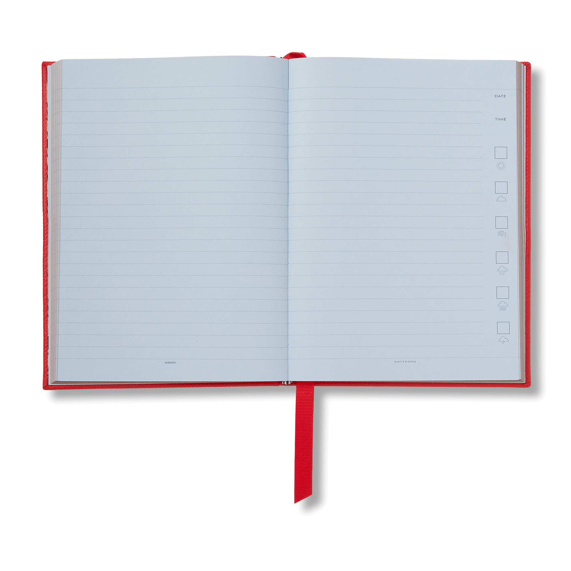 Burberry x Smythson Soho Notebook in Panama - Scarlet Red