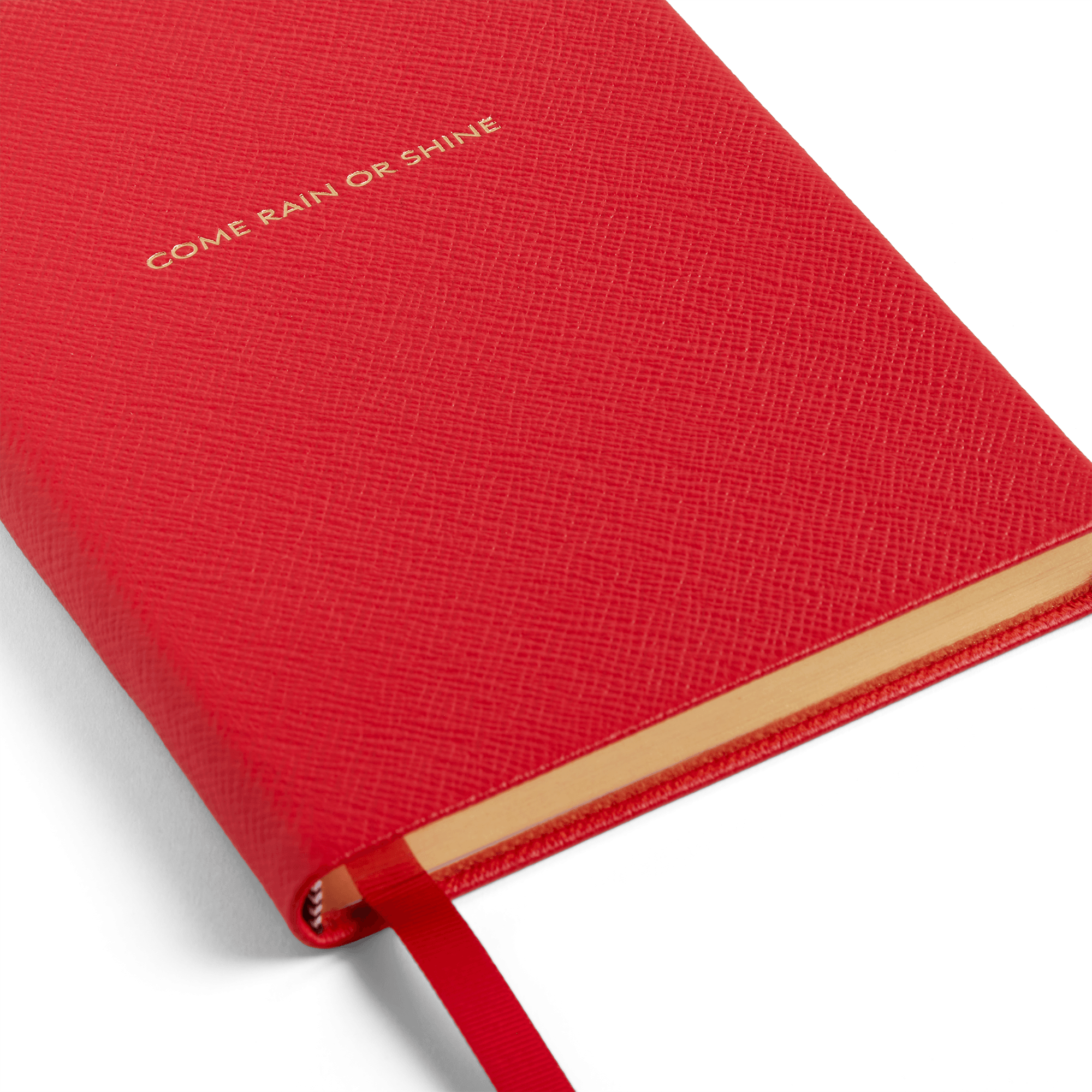 Burberry x Smythson Soho Notebook in Panama - Scarlet Red