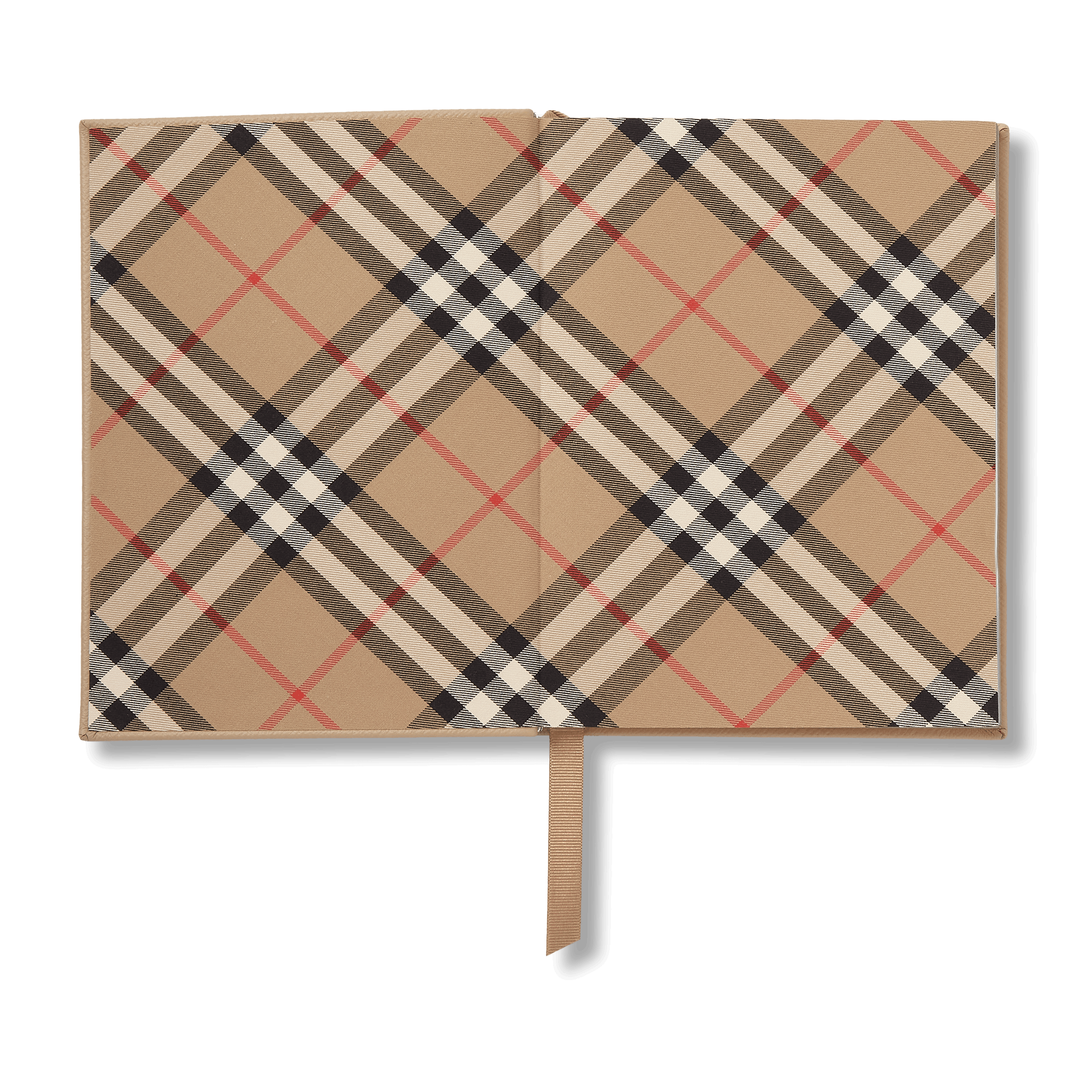 Burberry x Smythson Soho-Notizbuch aus Panama - Beige