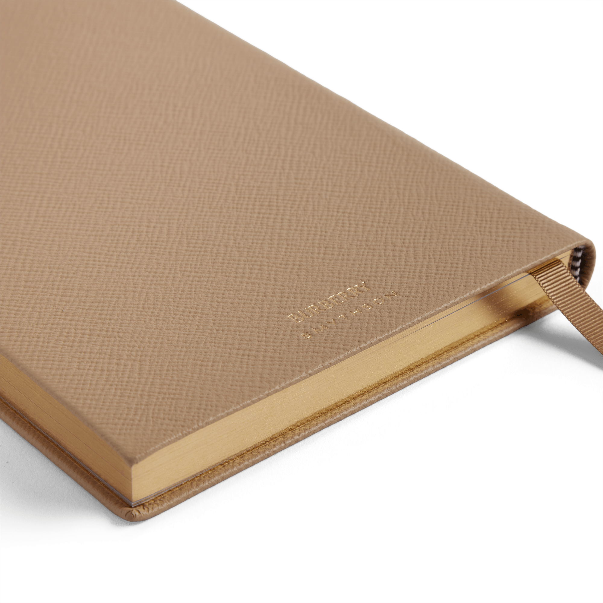 Burberry x Smythson Soho-Notizbuch aus Panama - Beige