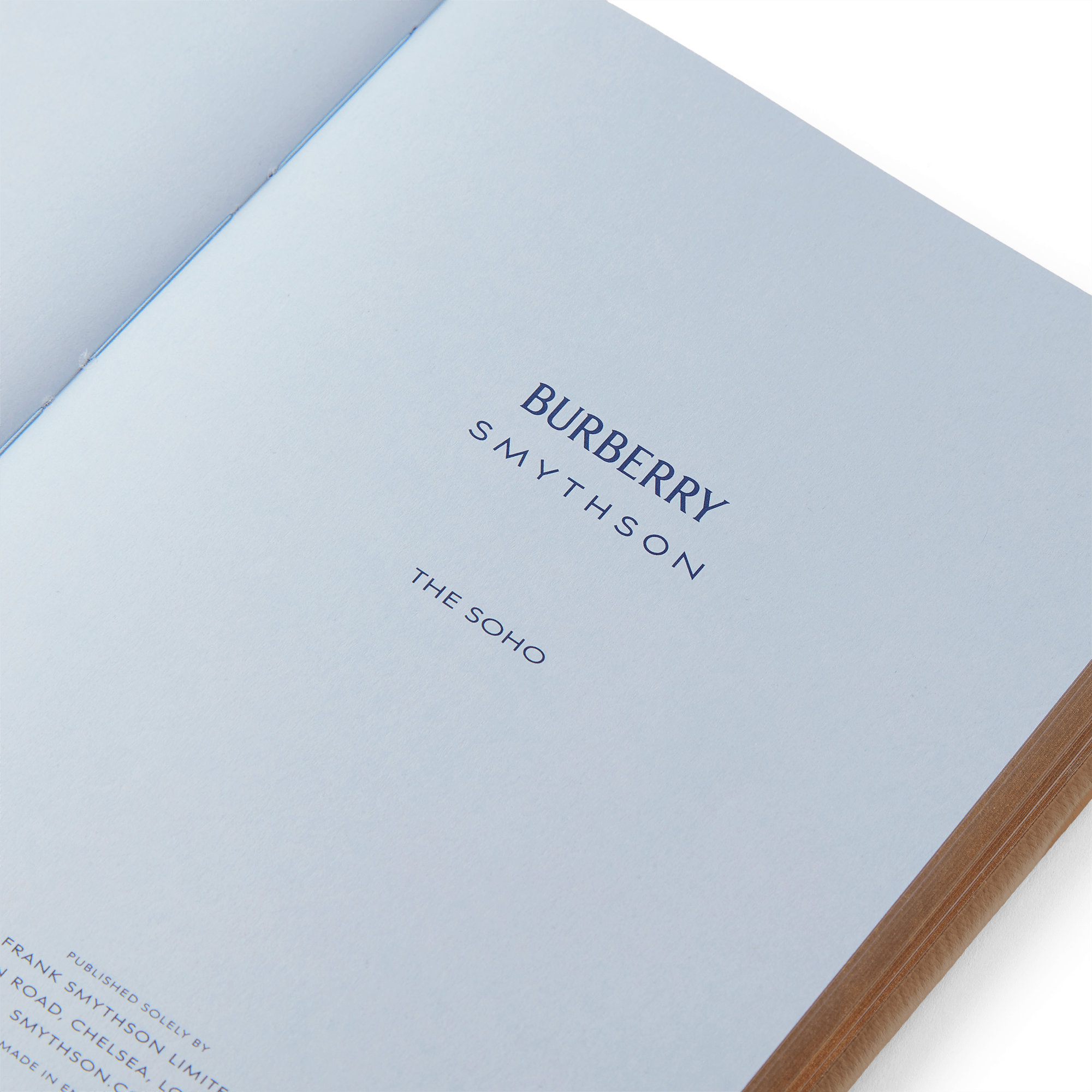 Burberry x Smythson Soho-Notizbuch aus Panama - Beige