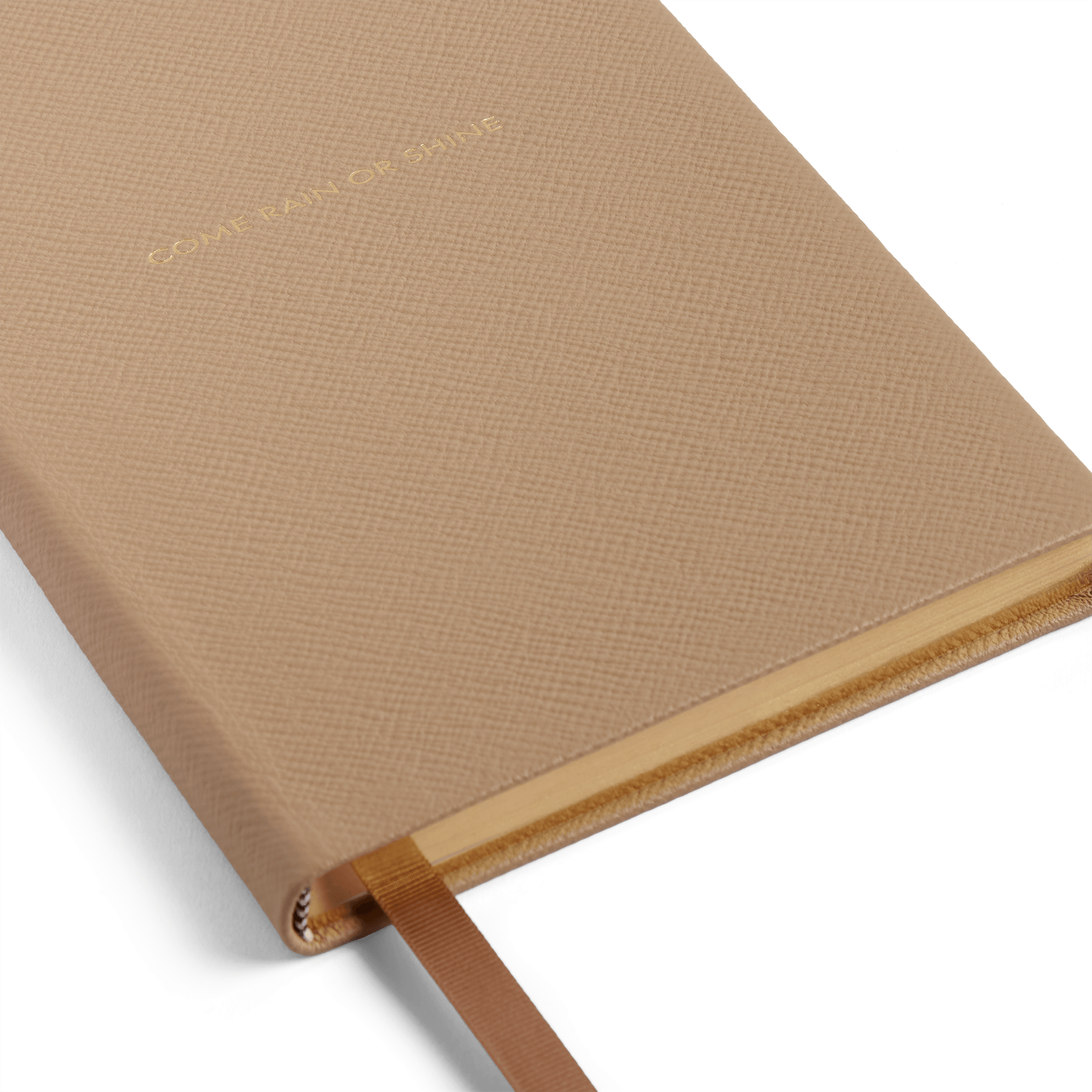 Burberry x Smythson Soho-Notizbuch aus Panama - Beige