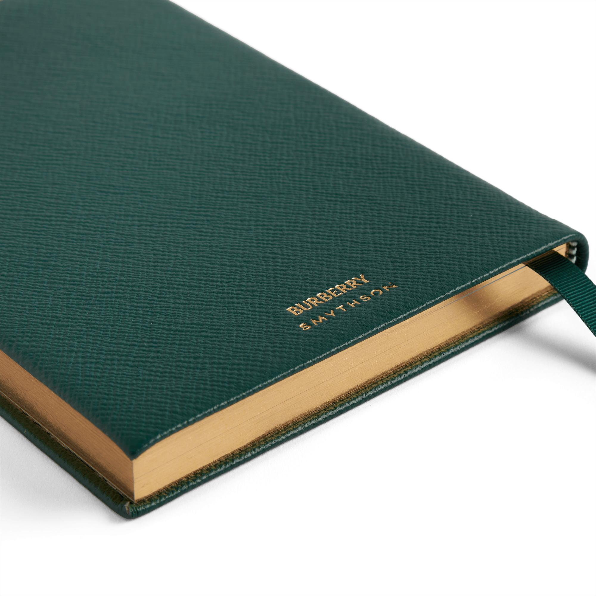 Burberry x Smythson Soho-Notizbuch aus Panama - Forest