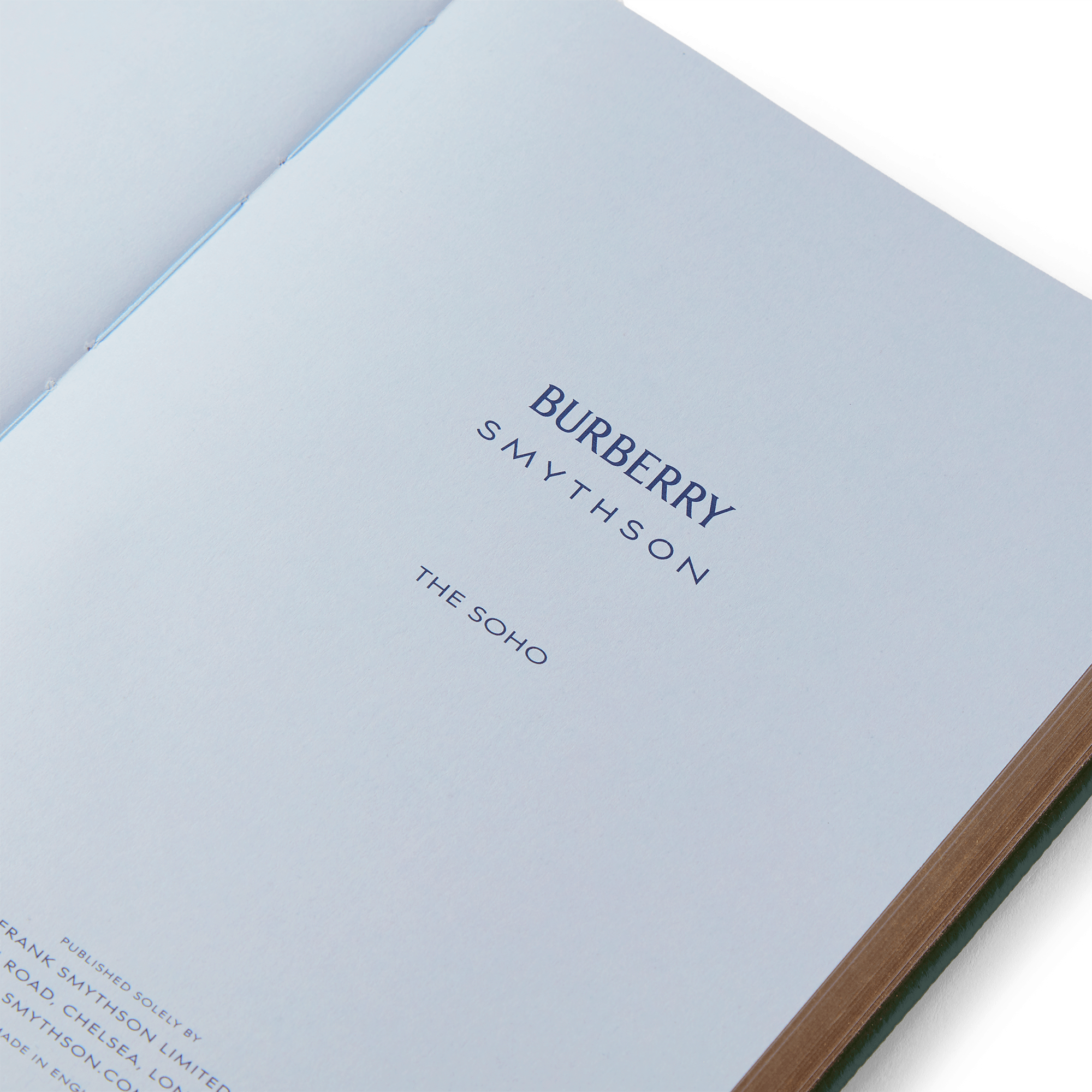 Burberry x Smythson Soho-Notizbuch aus Panama - Forest