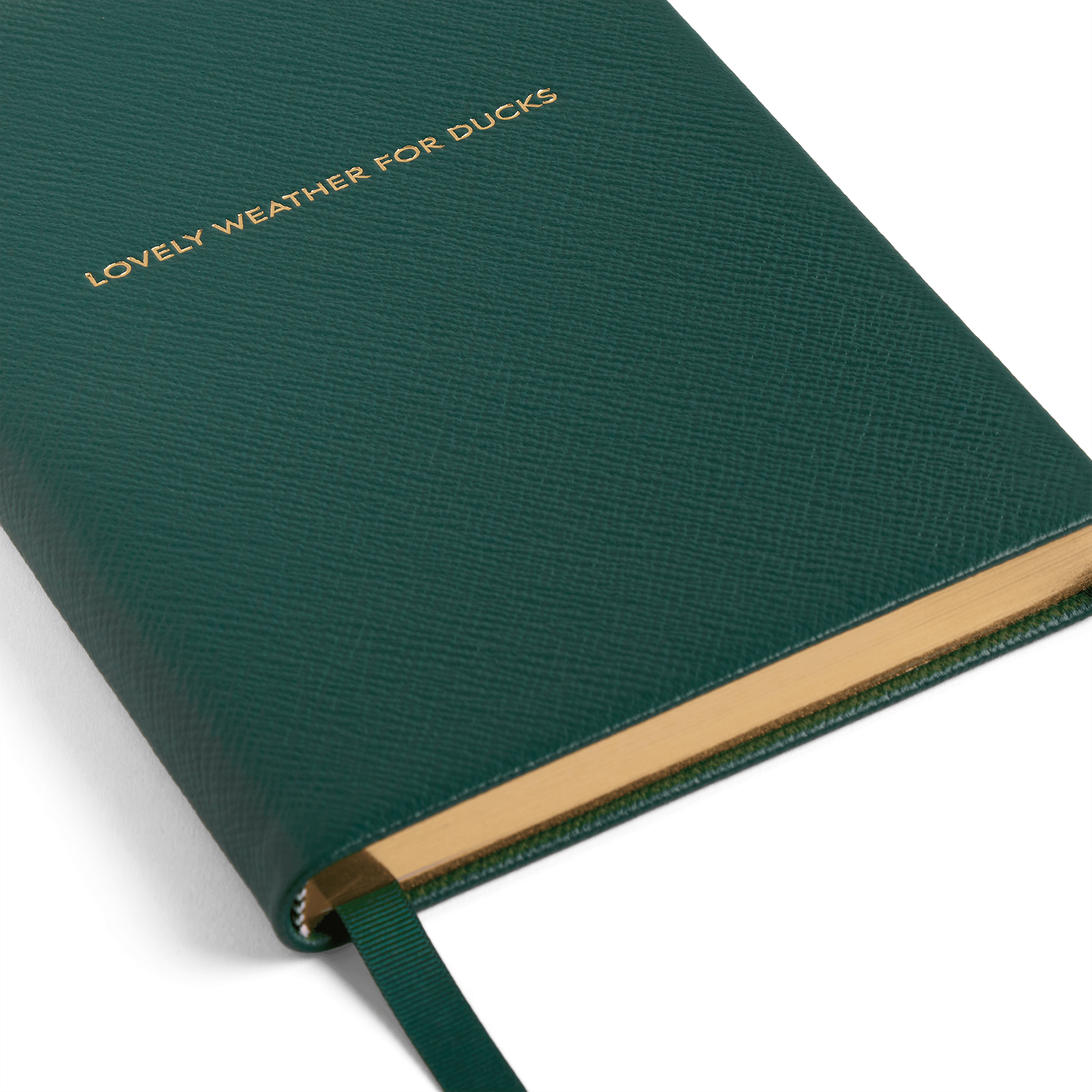 Burberry x Smythson Soho-Notizbuch aus Panama - Forest