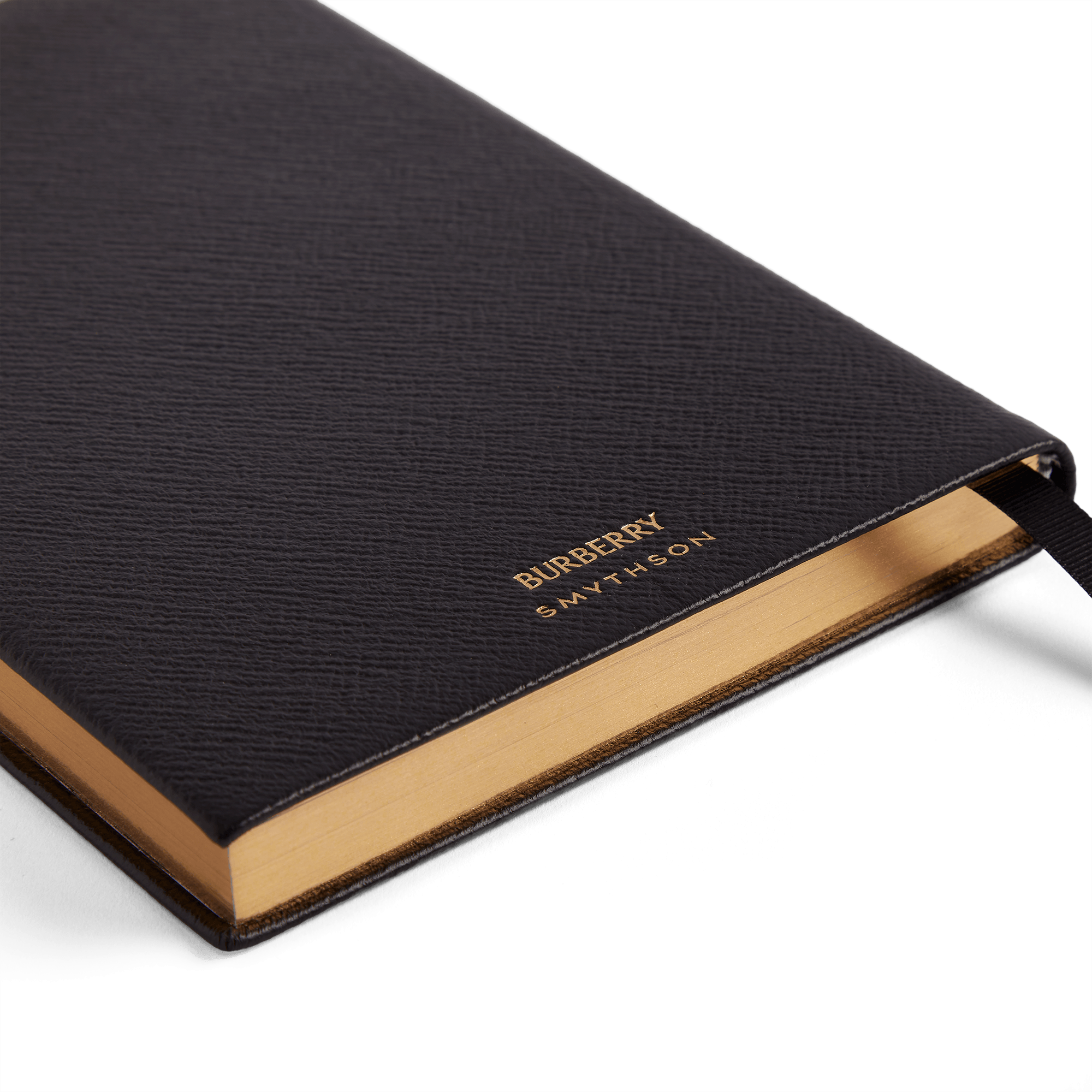 Burberry x Smythson Soho-Notizbuch aus Panama - Black
