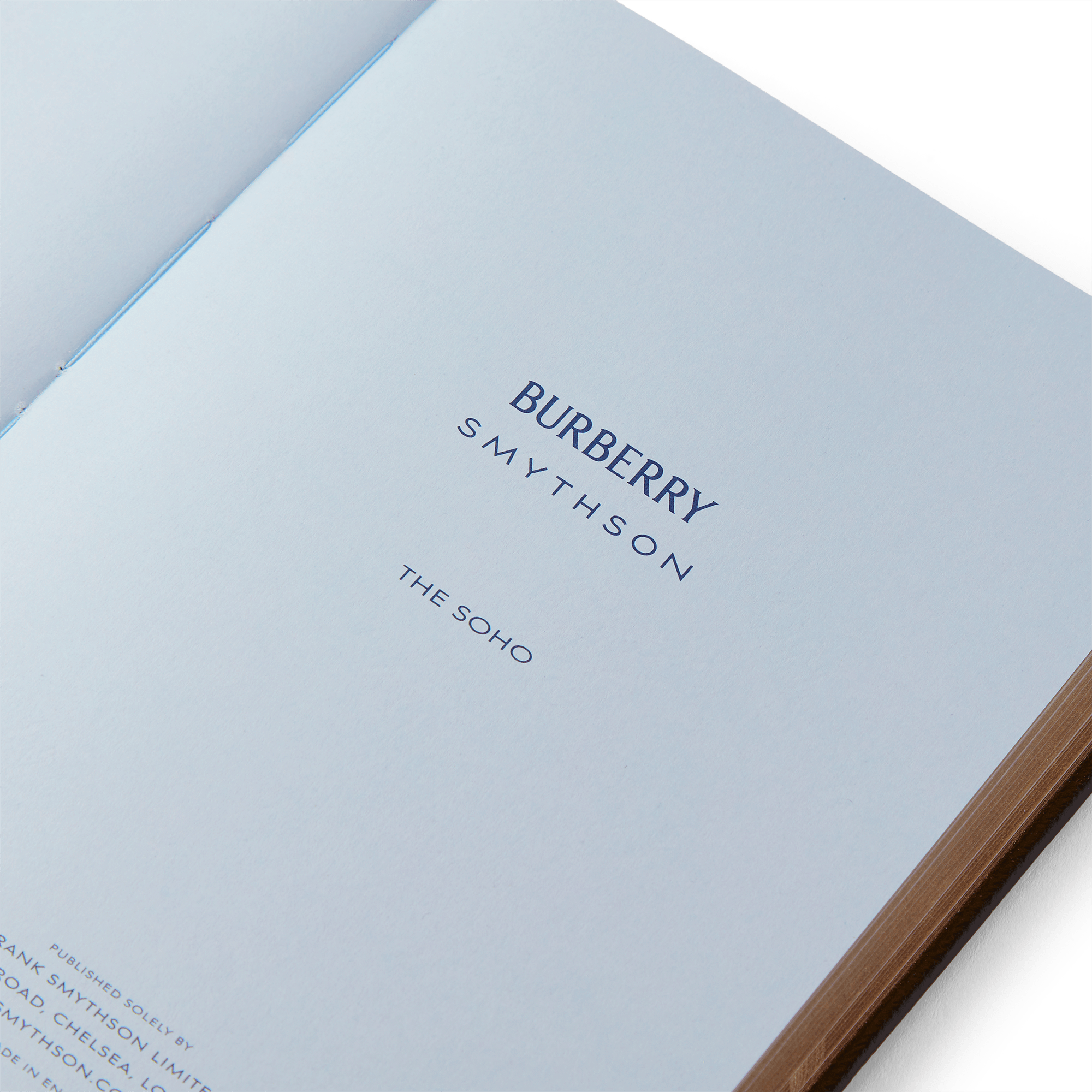 Burberry x Smythson Soho-Notizbuch aus Panama - Black