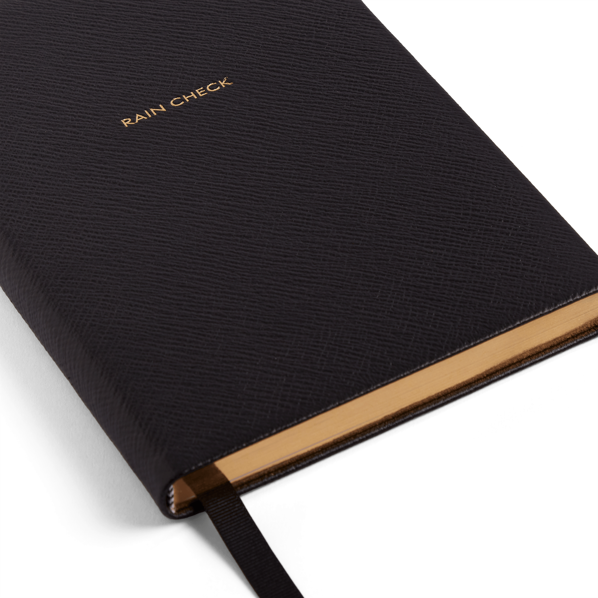 Burberry x Smythson Soho-Notizbuch aus Panama - Black