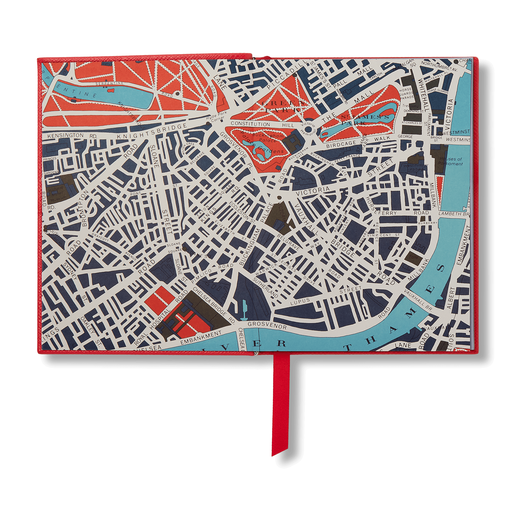 Burberry x Smythson Soho-Notizbuch aus Panama - Scarlet Red