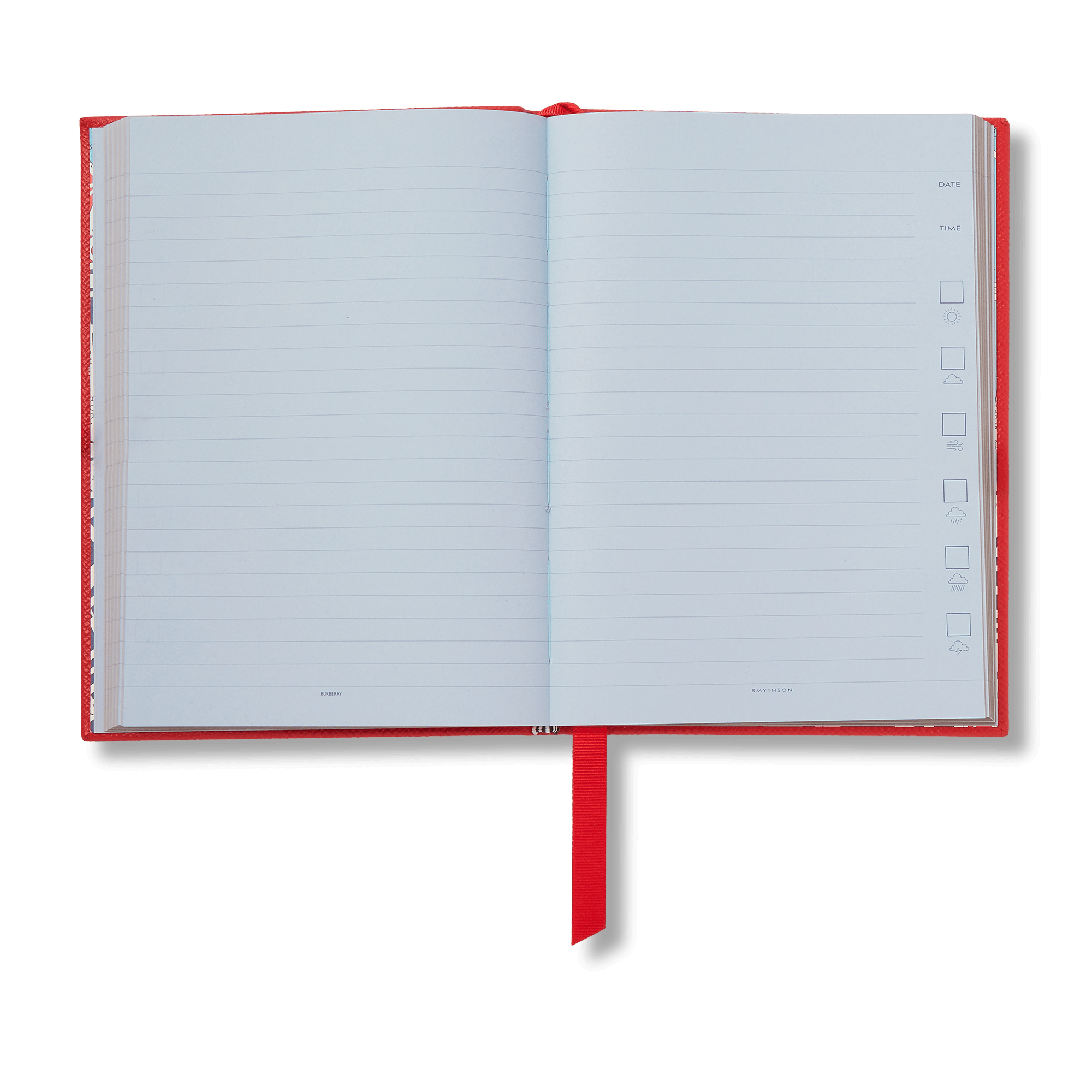 Burberry x Smythson Soho-Notizbuch aus Panama - Scarlet Red