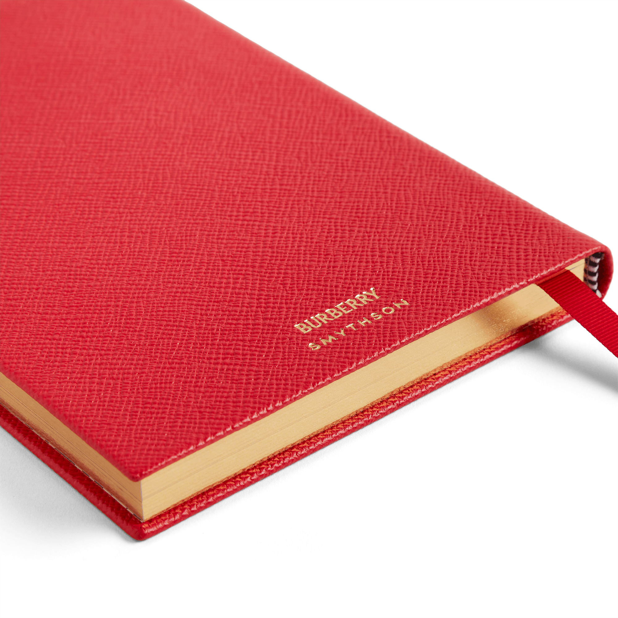 Burberry x Smythson Soho-Notizbuch aus Panama - Scarlet Red