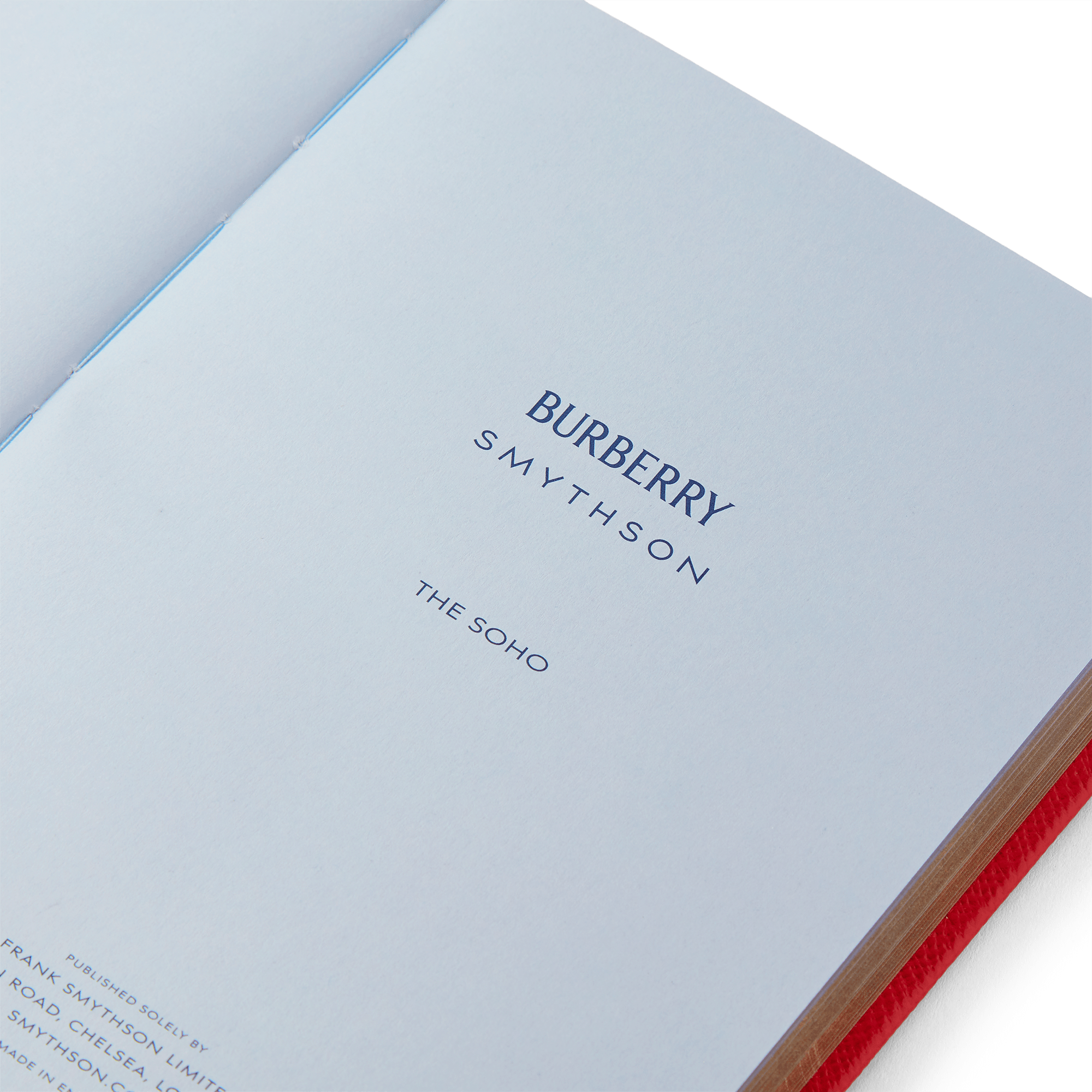 Burberry x Smythson Soho-Notizbuch aus Panama - Scarlet Red