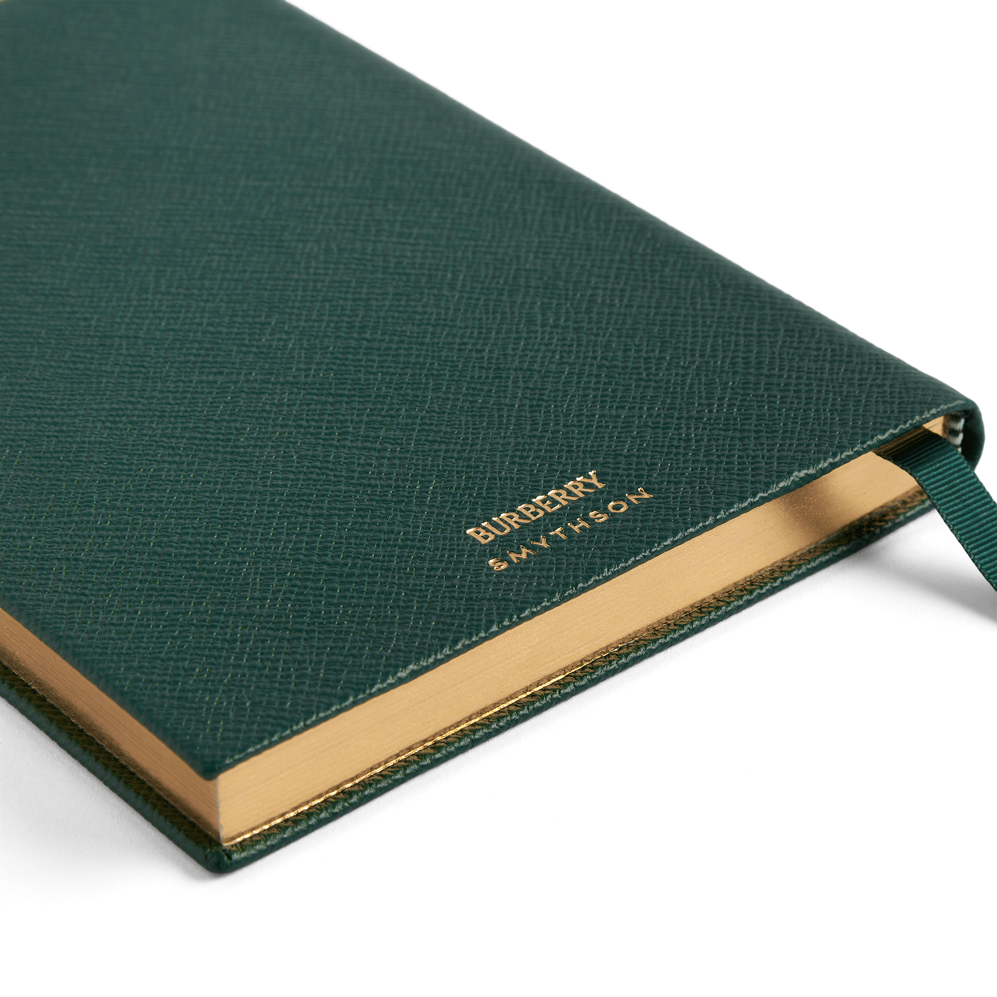 Burberry x Smythson Soho-Notizbuch aus Panama - Forest