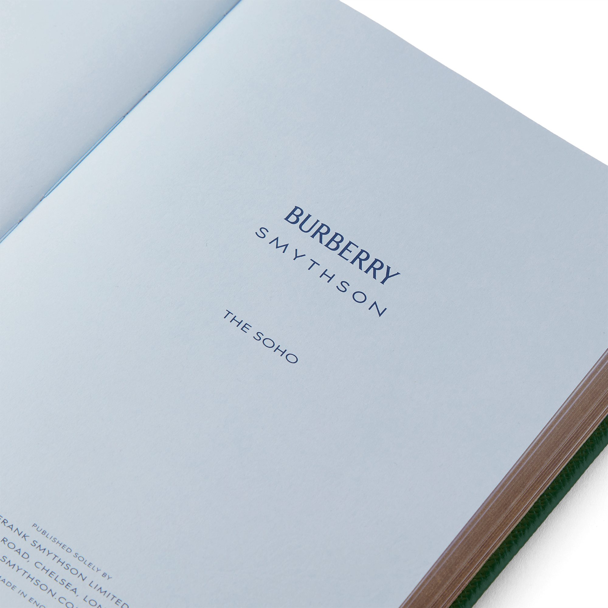 Burberry x Smythson Soho-Notizbuch aus Panama - Forest