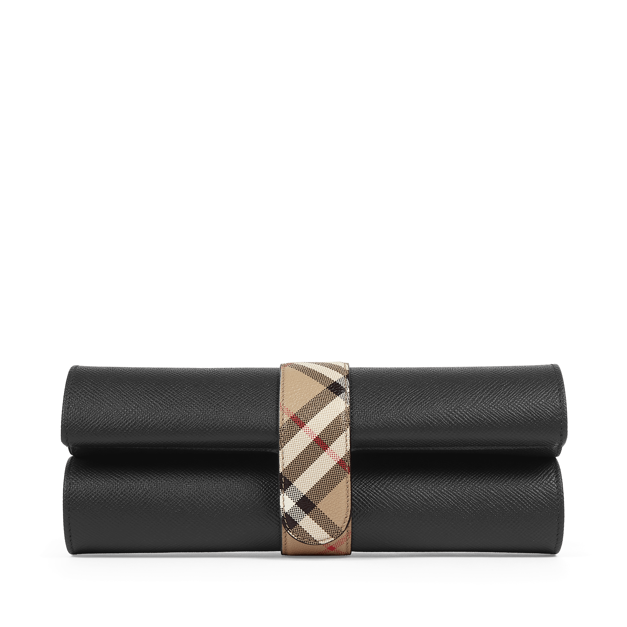 Burberry x Smythson Schachrollmappe aus Panama - Black