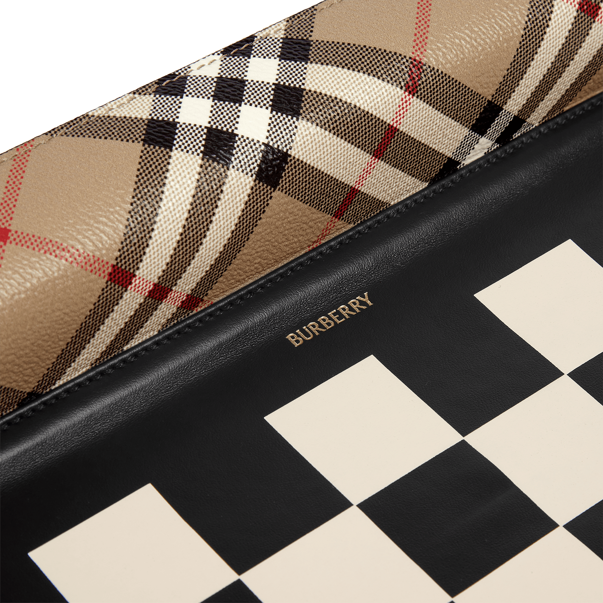 Burberry x Smythson Schachrollmappe aus Panama - Black