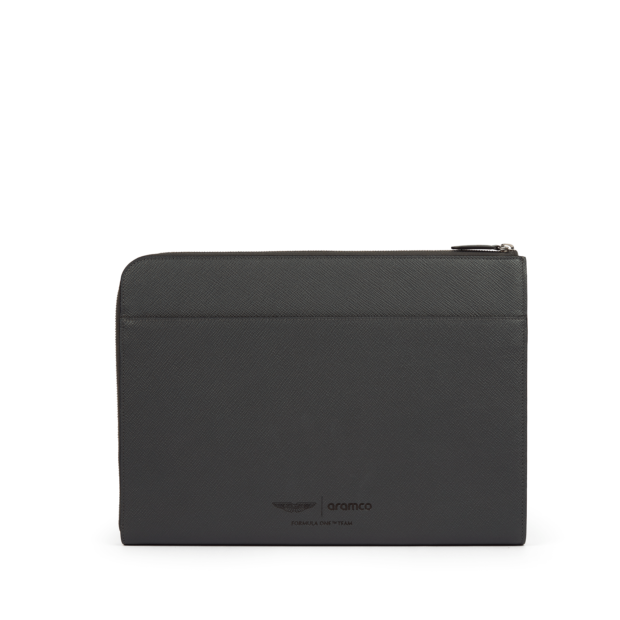 Smythson x Aston Martin Aramco F1® Team  Small Laptop Case - Dark Shadow