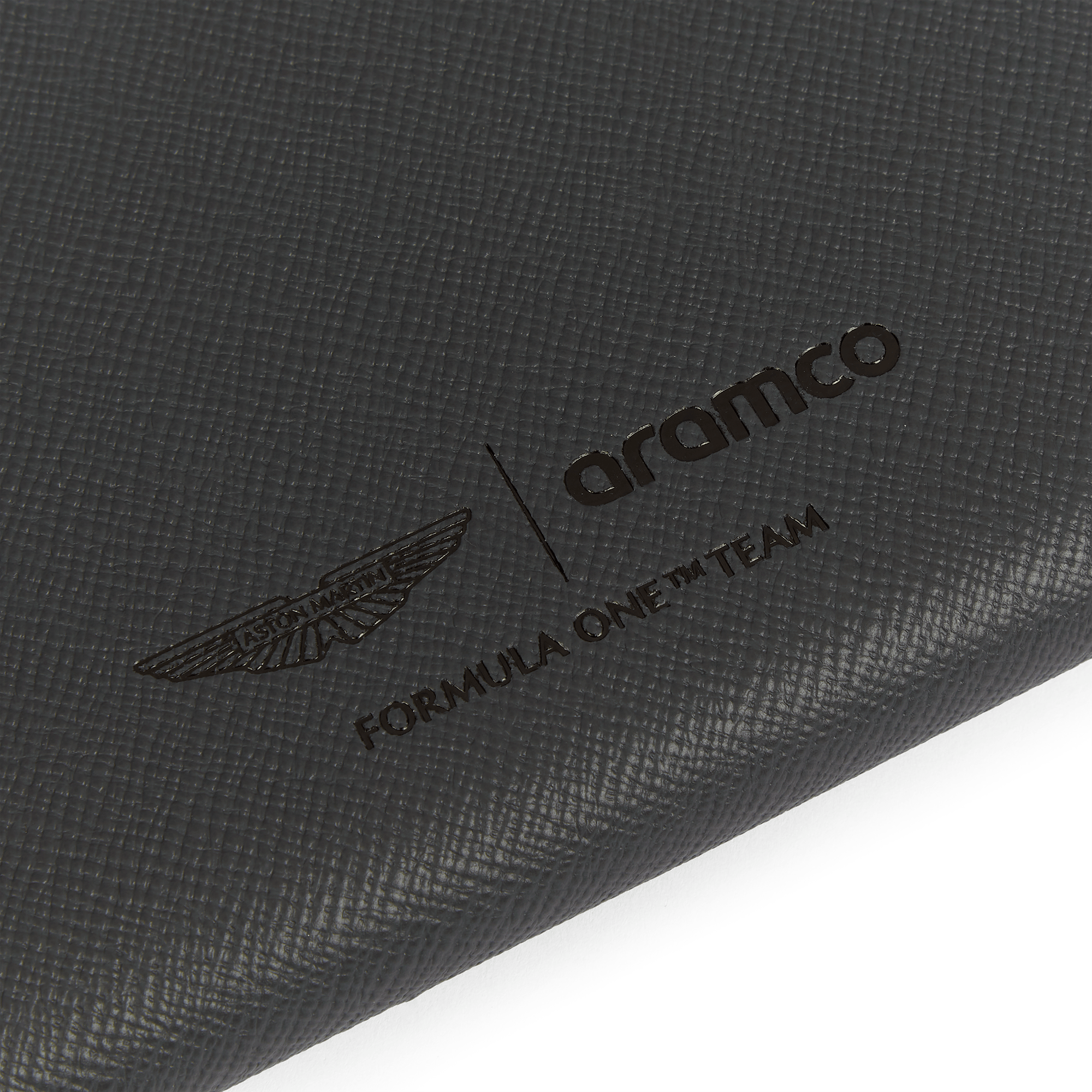 Smythson x Aston Martin Aramco F1® Team  Small Laptop Case - Dark Shadow