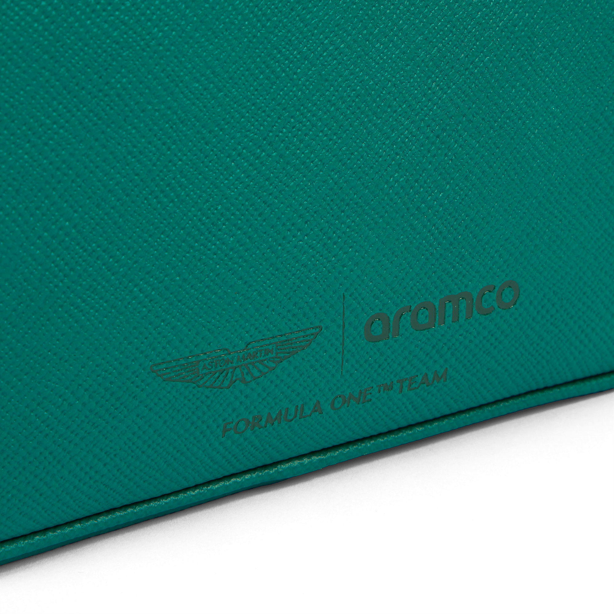 Smythson x Aston Martin Aramco F1® Team Washbag with Double Zip - Podium Green