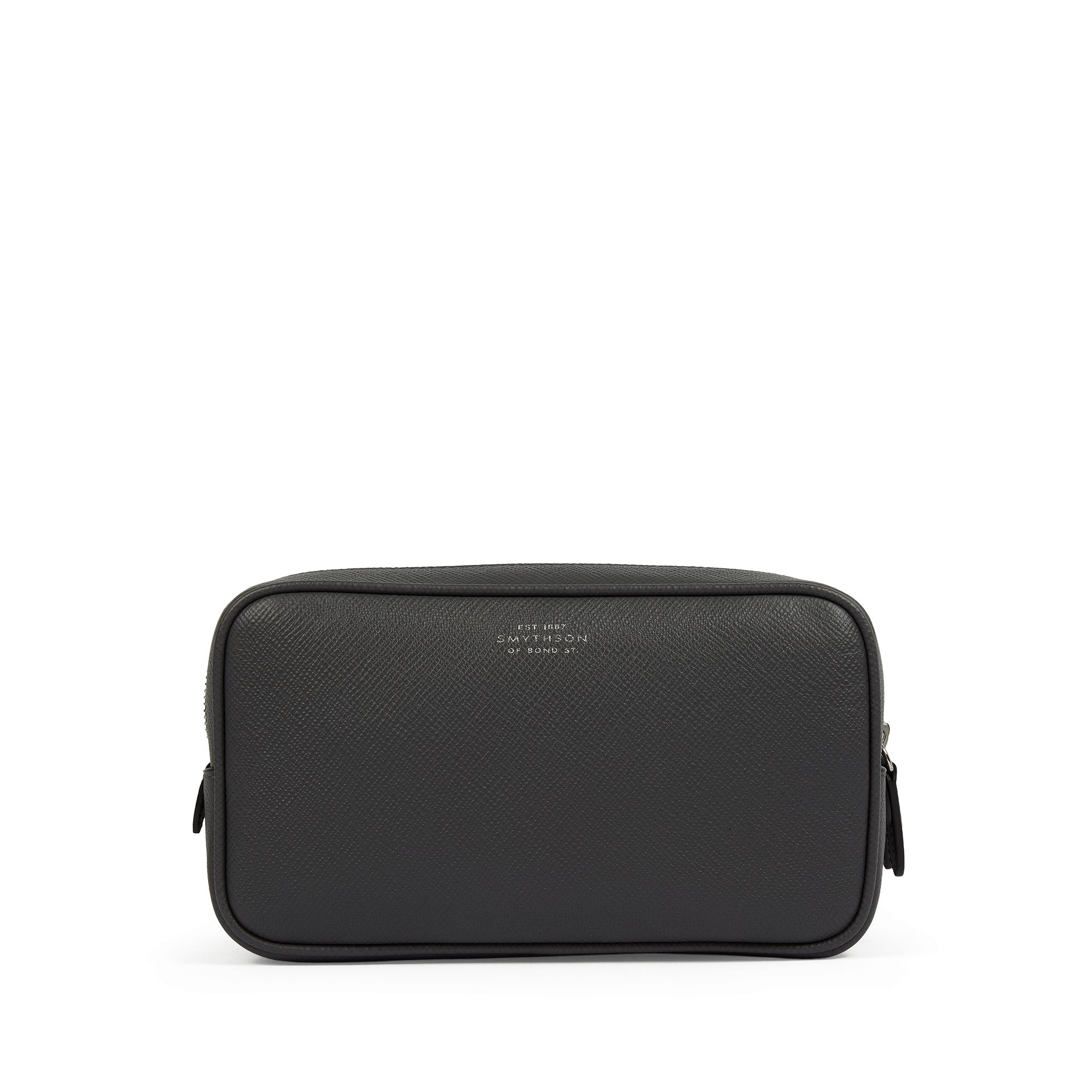 Smythson x Aston Martin Aramco F1® Team Washbag with Double Zip - Dark Shadow