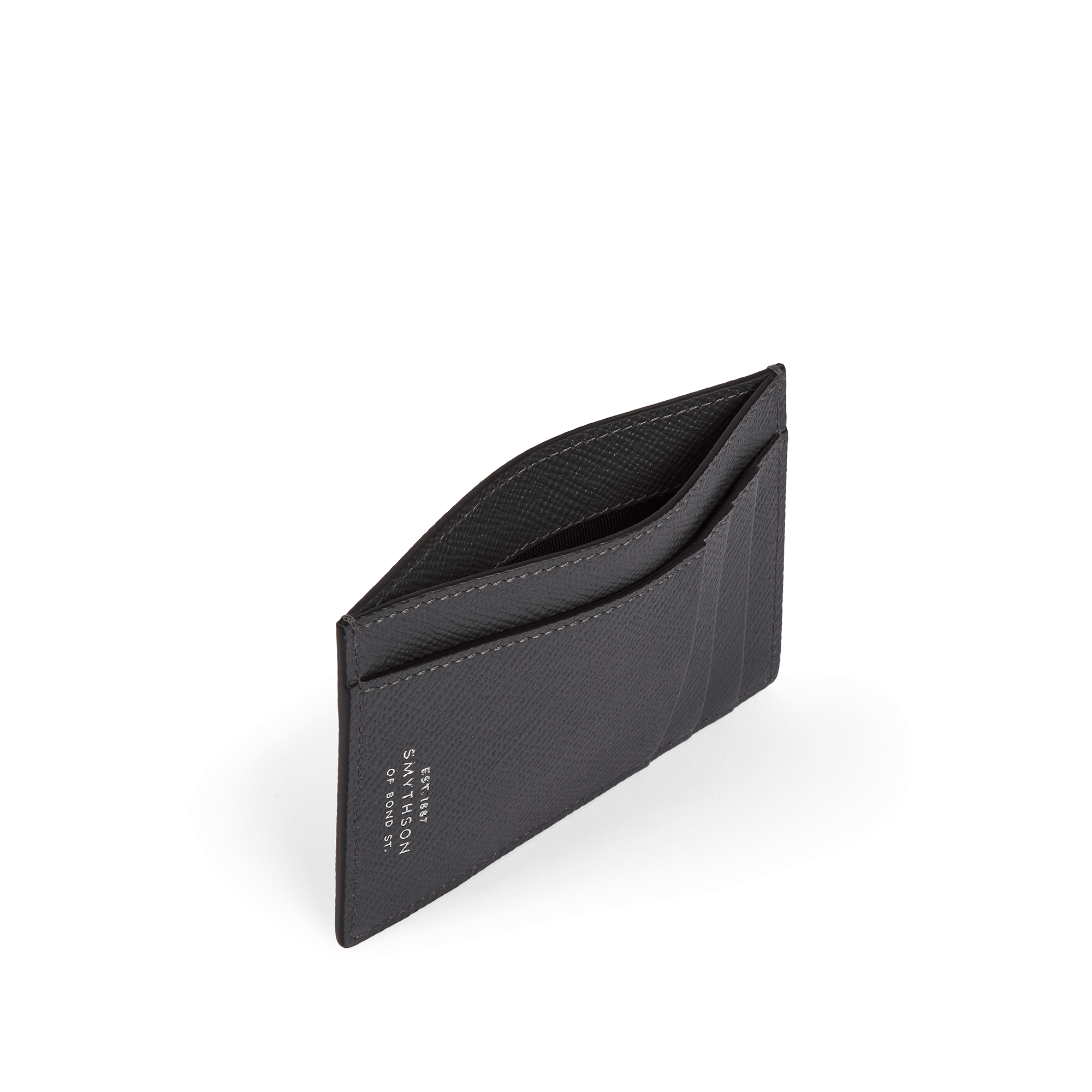 Smythson x Aston Martin Aramco F1® Team Large Flat Card Holder - Dark Shadow