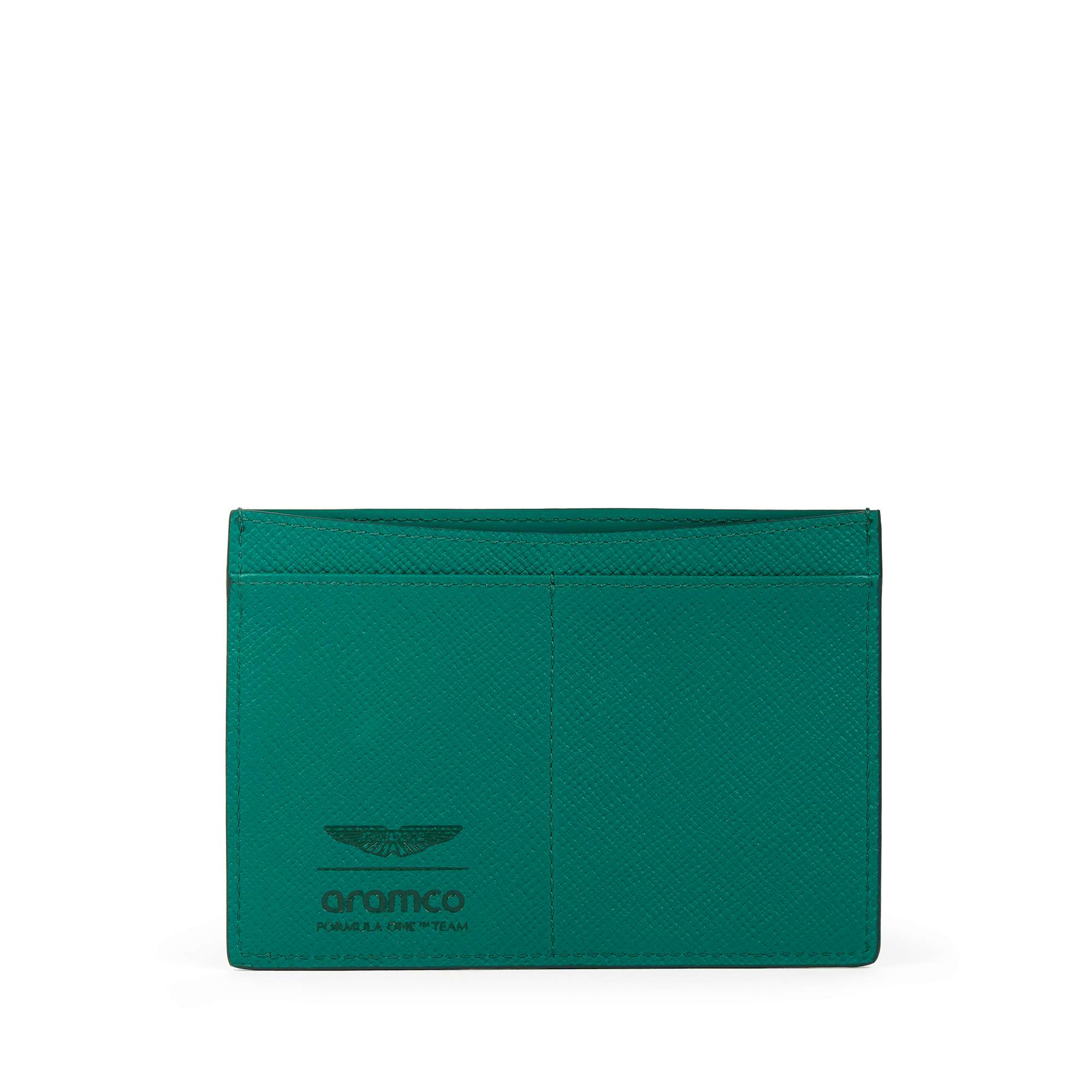 Smythson x Aston Martin Aramco F1 ® Team Passport Sleeve - Podium Green