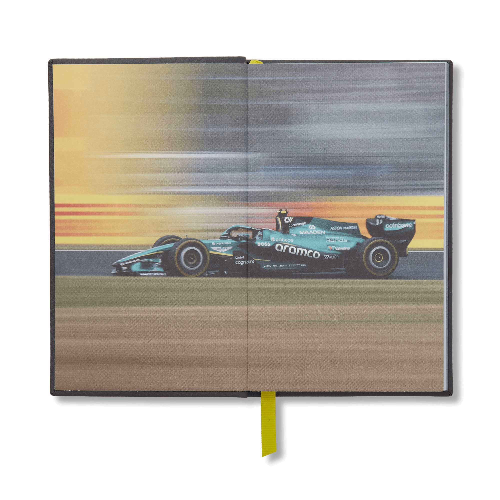 Smythson x Aston Martin Aramco F1® Team Panama Notebook - Dark Shadow
