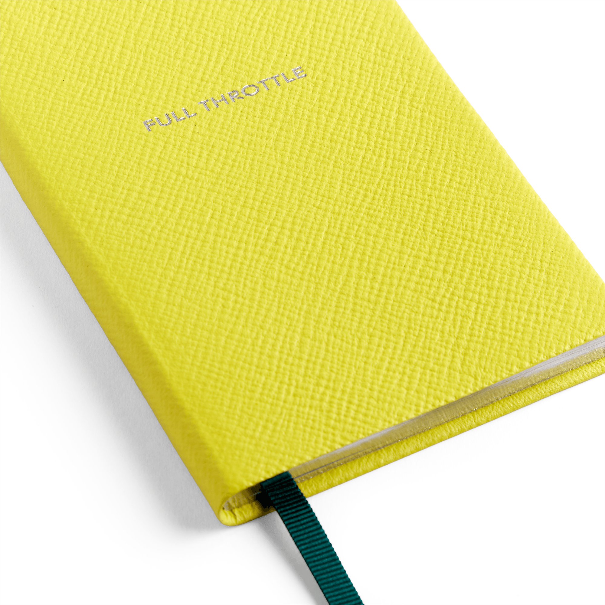 Smythson x Aston Martin Aramco F1® Team Panama Notebook - Lime Essence