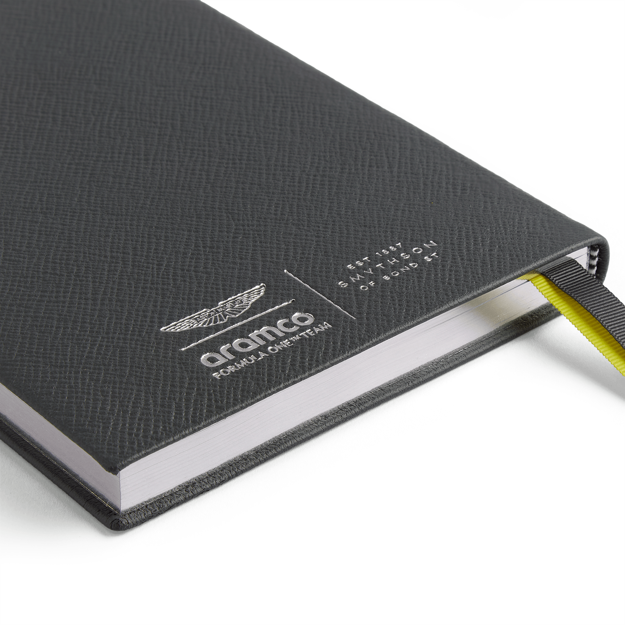 Smythson x Aston Martin Aramco F1® Team Soho Notebook - Dark Shadow