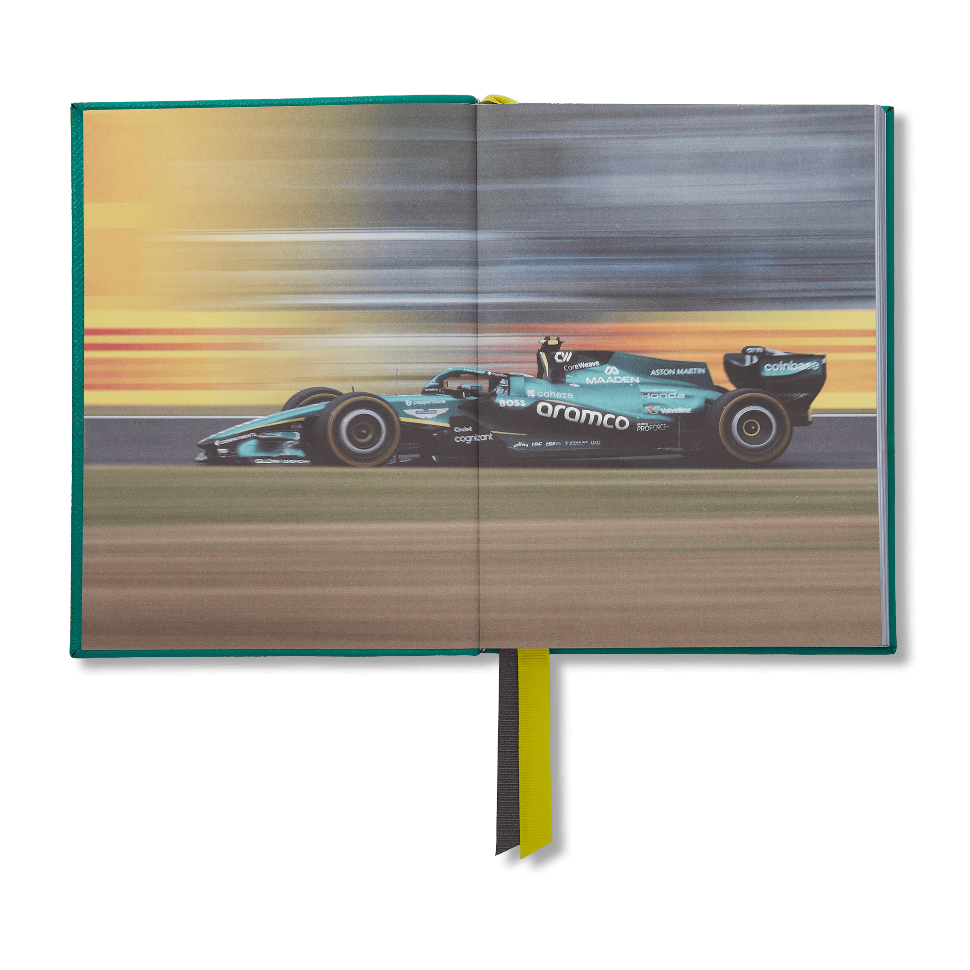 Smythson x Aston Martin Aramco F1® Team Soho Circuit Journal - Podium Green